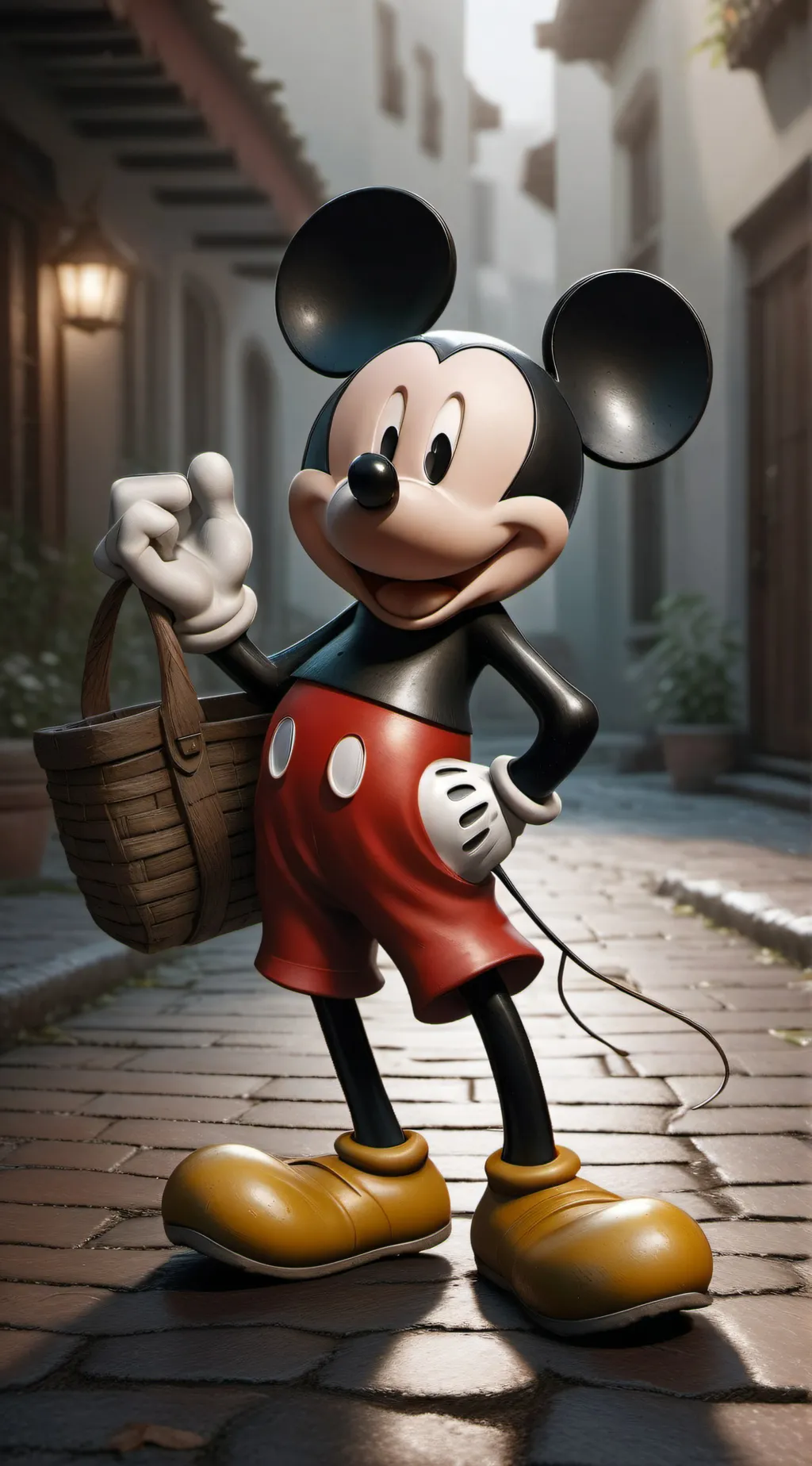 ai character: Mickey's mistake  background