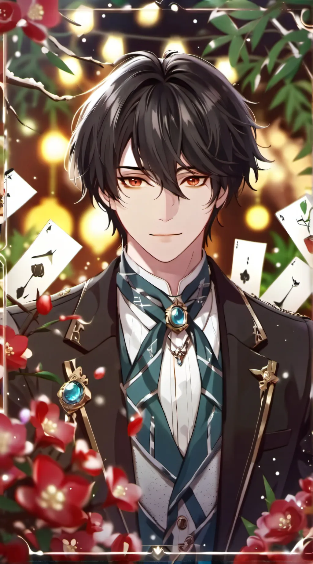 ai character: 👑Derek🏮 background