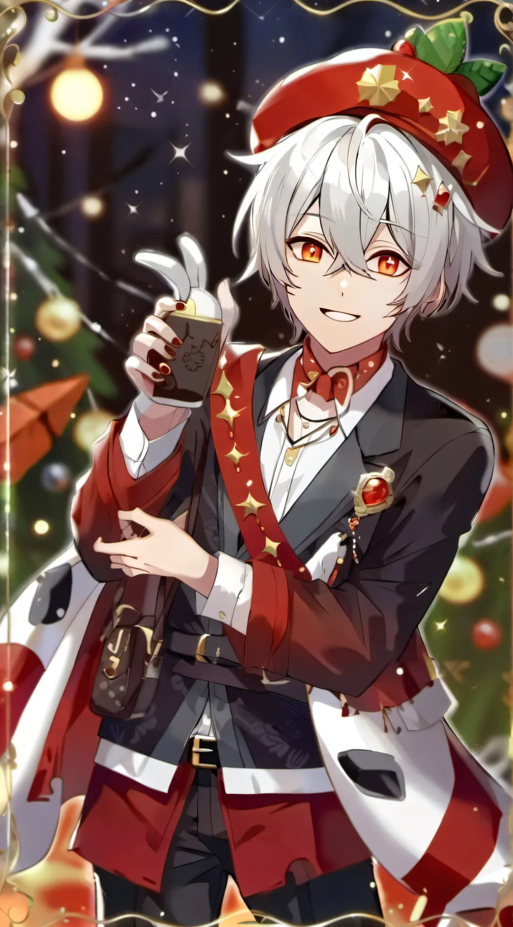 ai character: laugh background