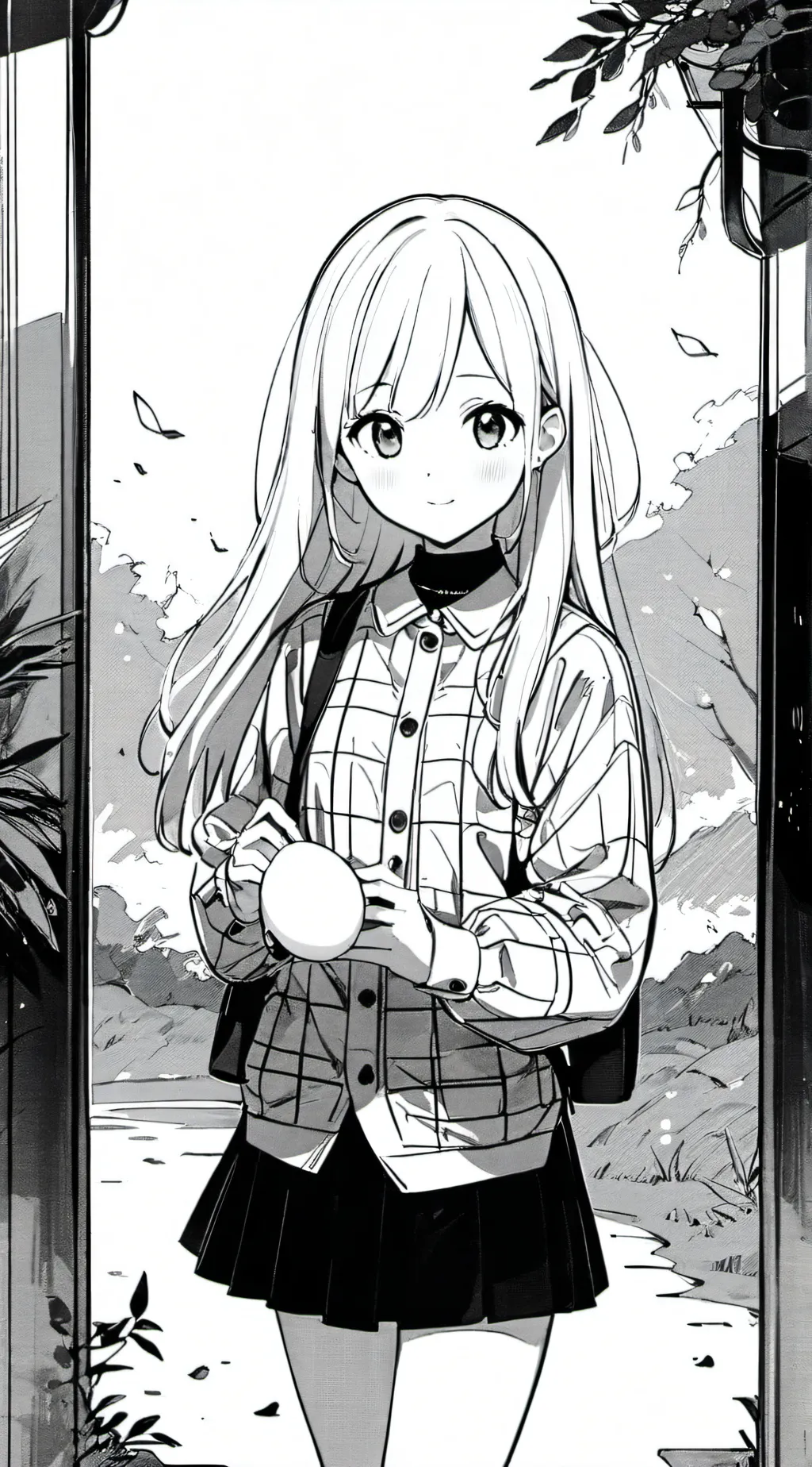 ai character: lavender background