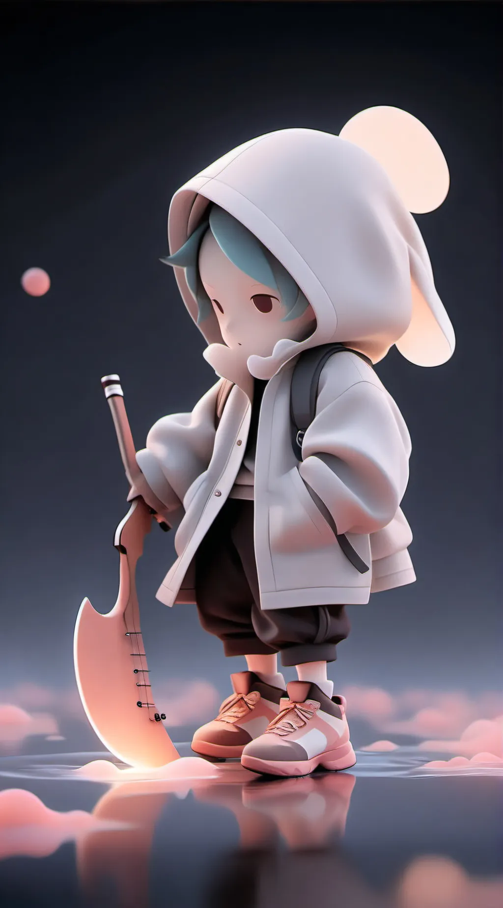ai character: Dumba and floppy background