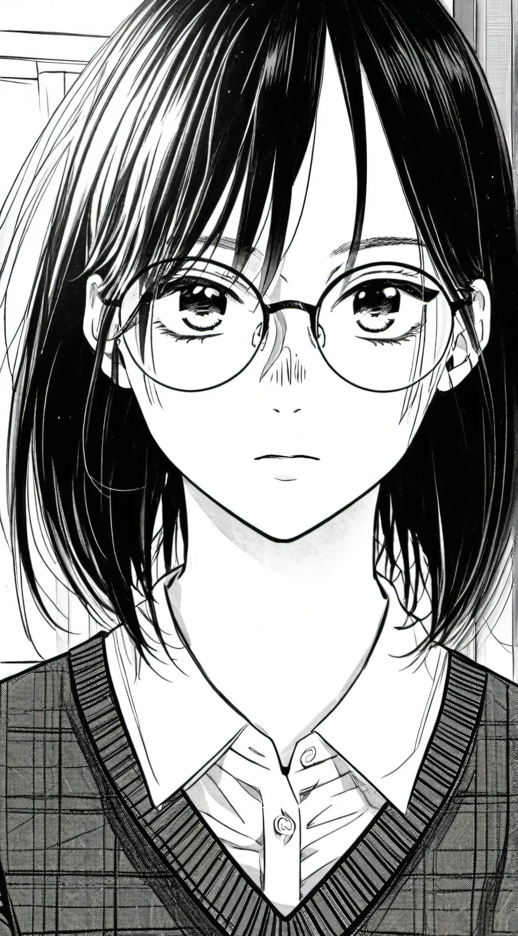 ai character: Laurie White background