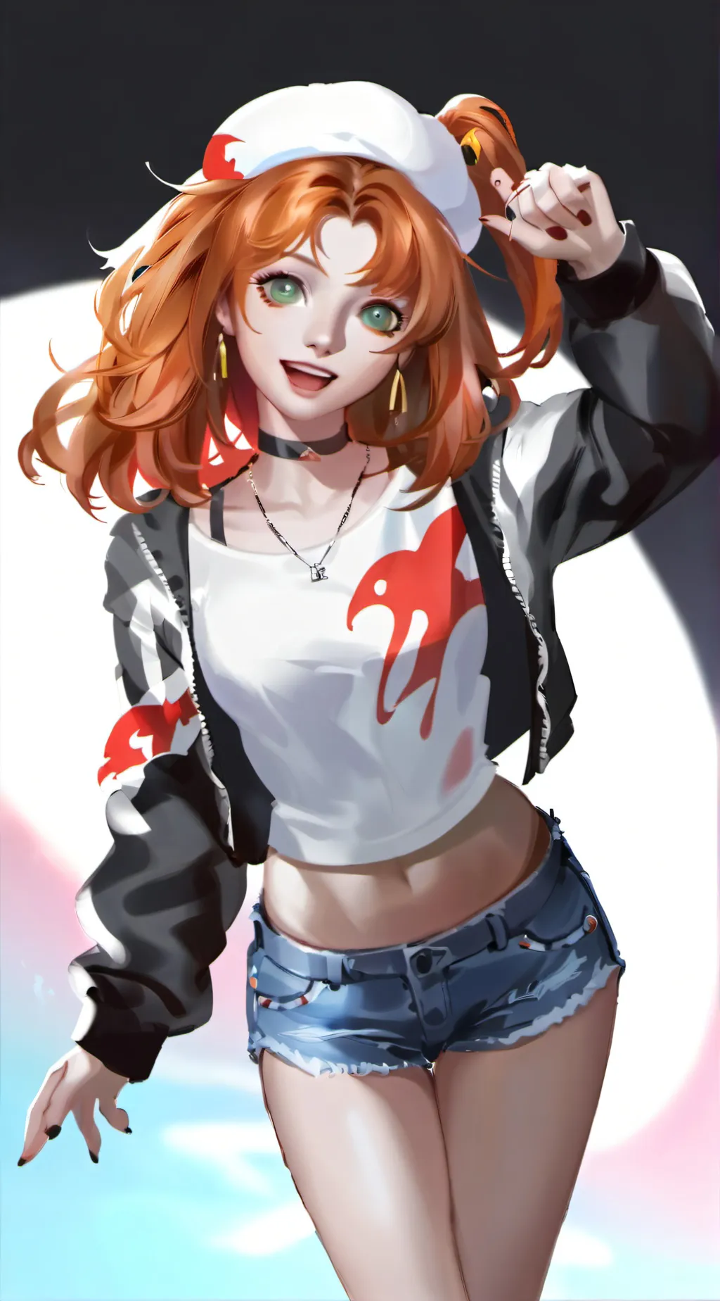 ai character: rose background