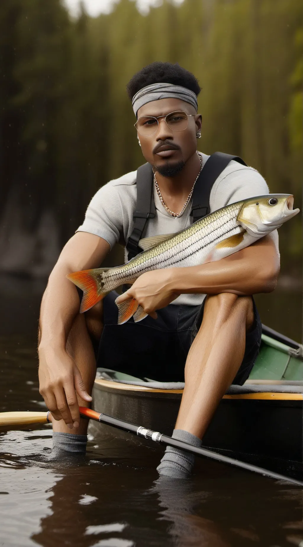 ai character: jermfishingtv  background