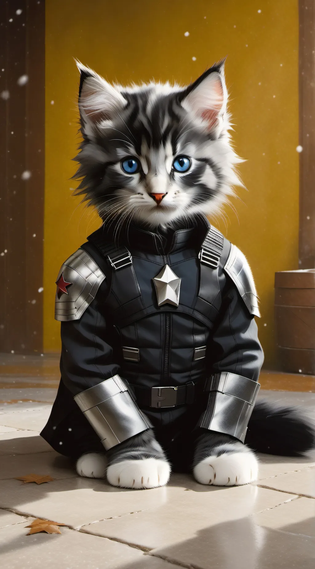 ai character: Bucky’s Lil Wolf background
