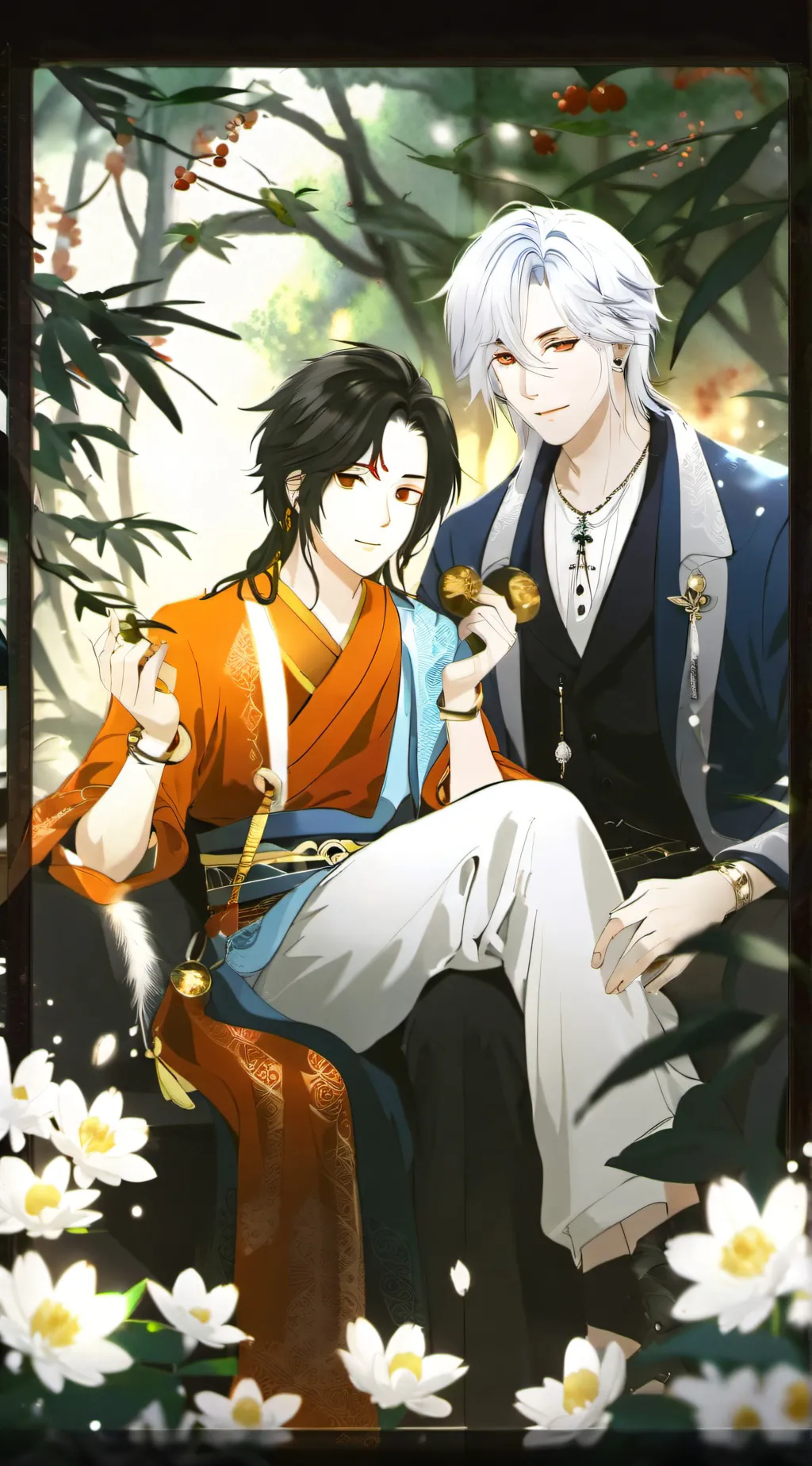 ai character: Noah and Liam background
