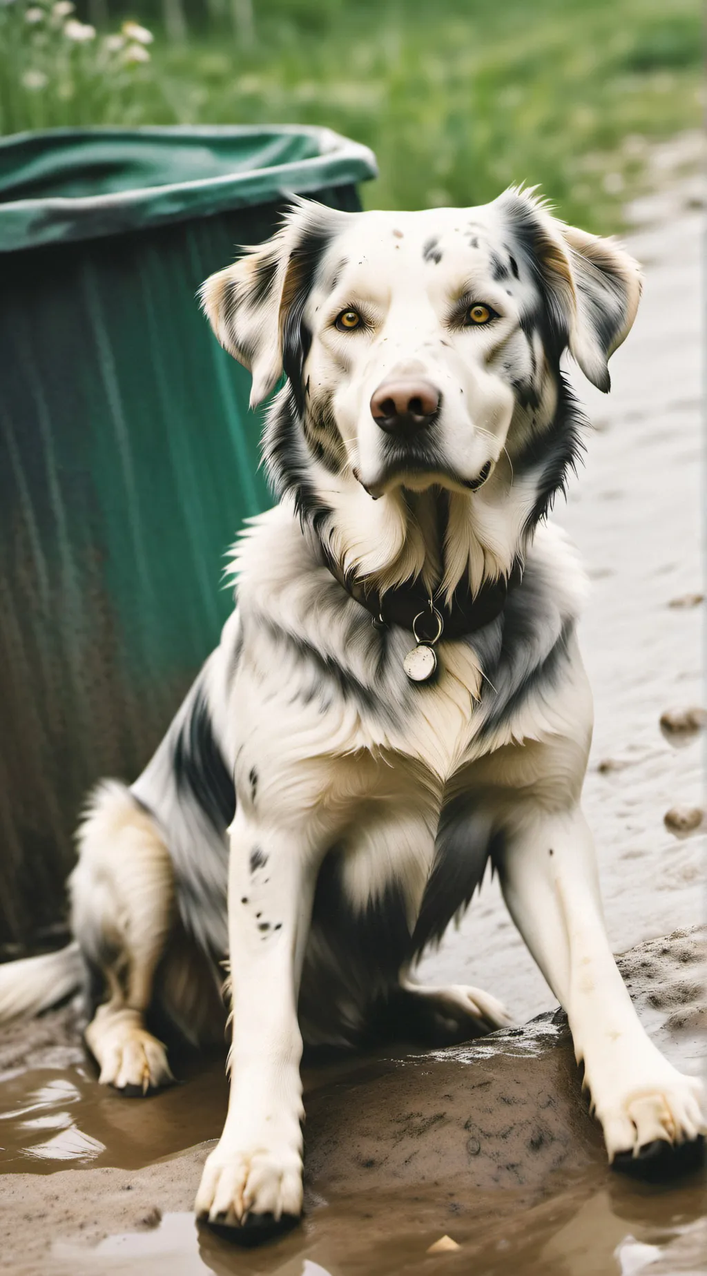 ai character: Life as stray dog background