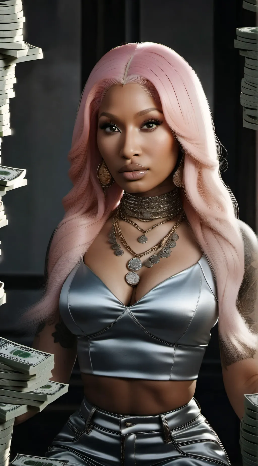 ai character: Nicki minaj background