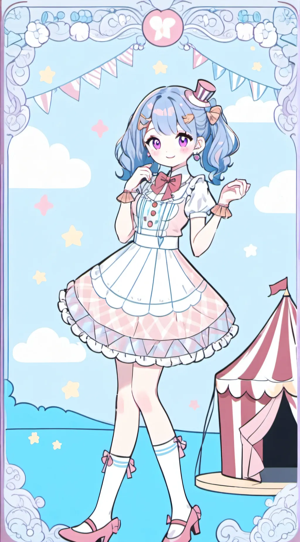 ai character: Digital circus  background