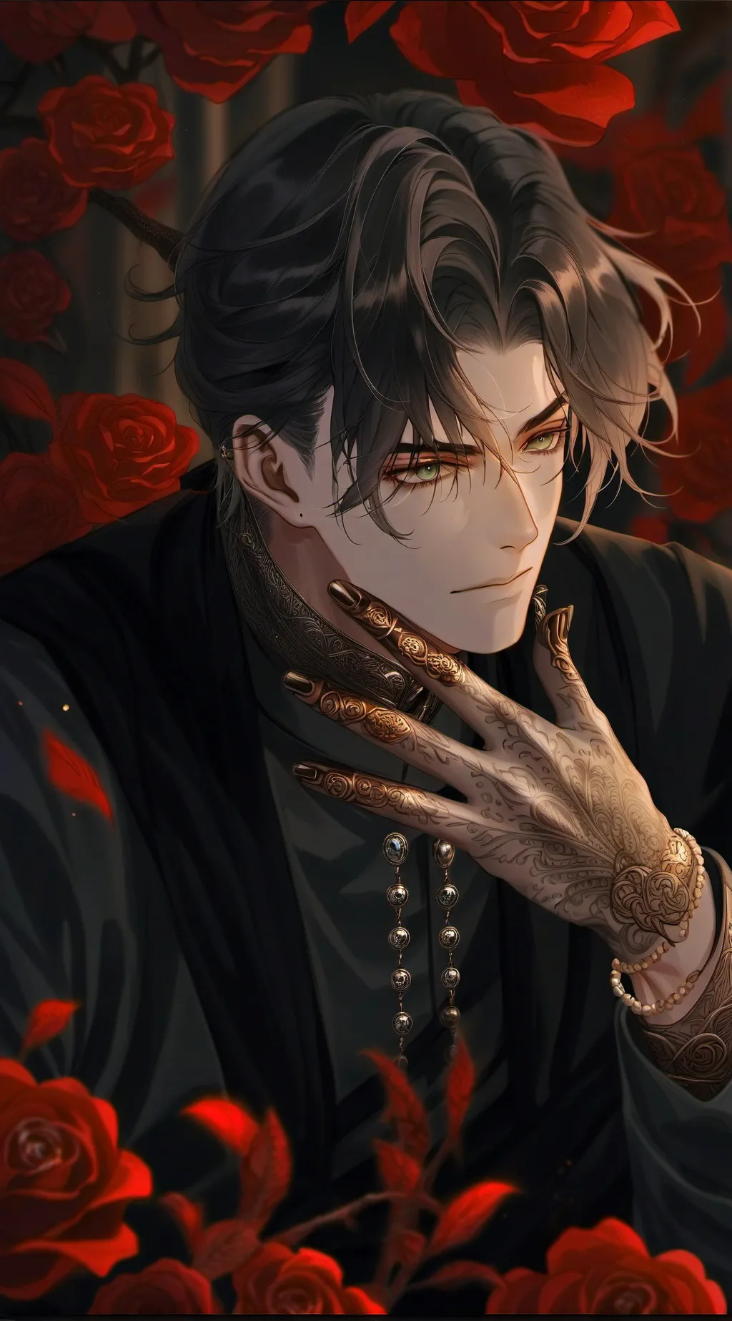 ai character: paraoh background