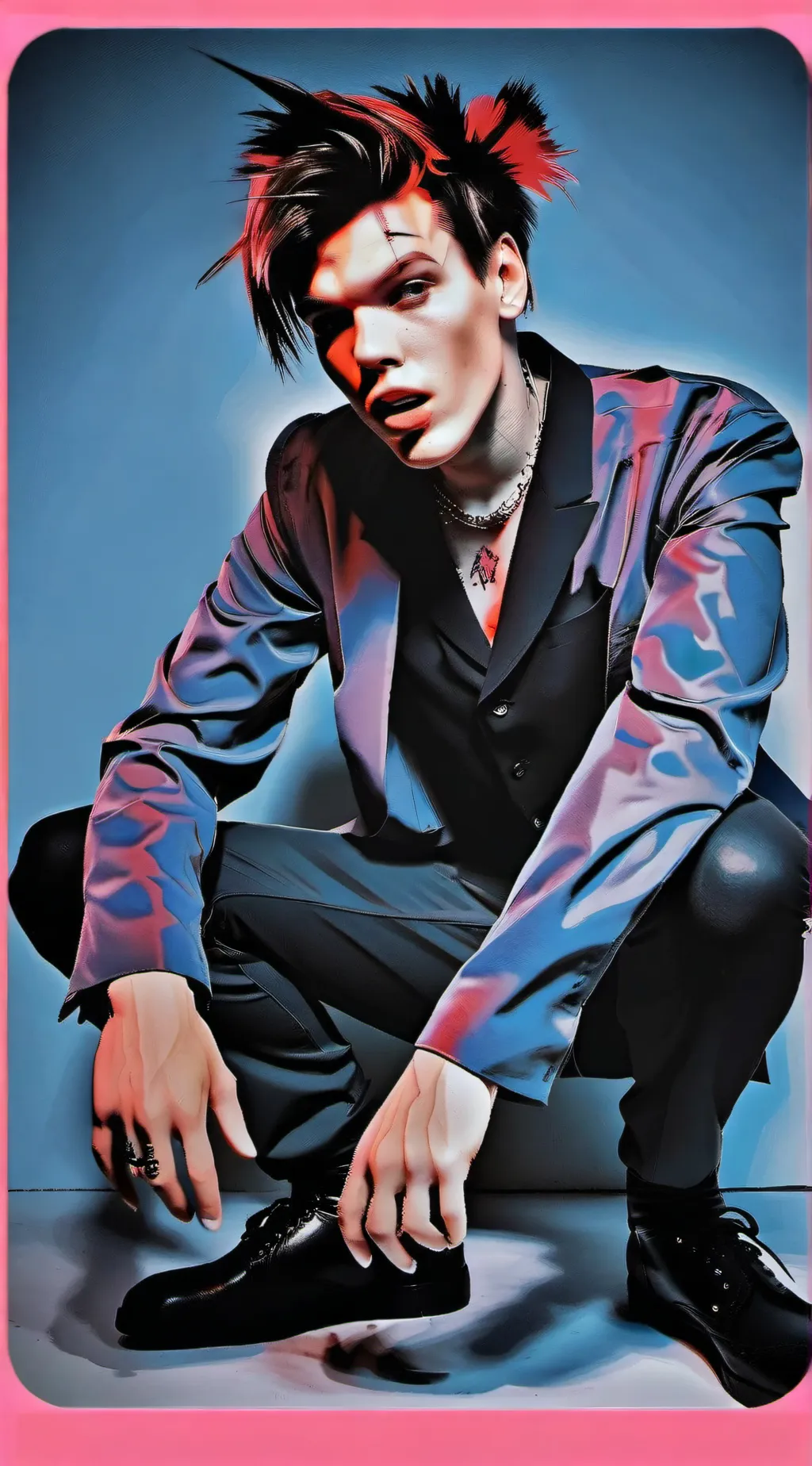 ai character: Yungblud  background