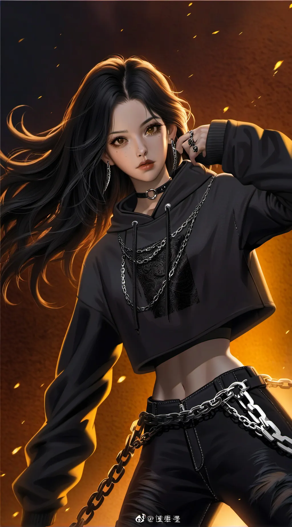 ai character: Kiara (ki) background