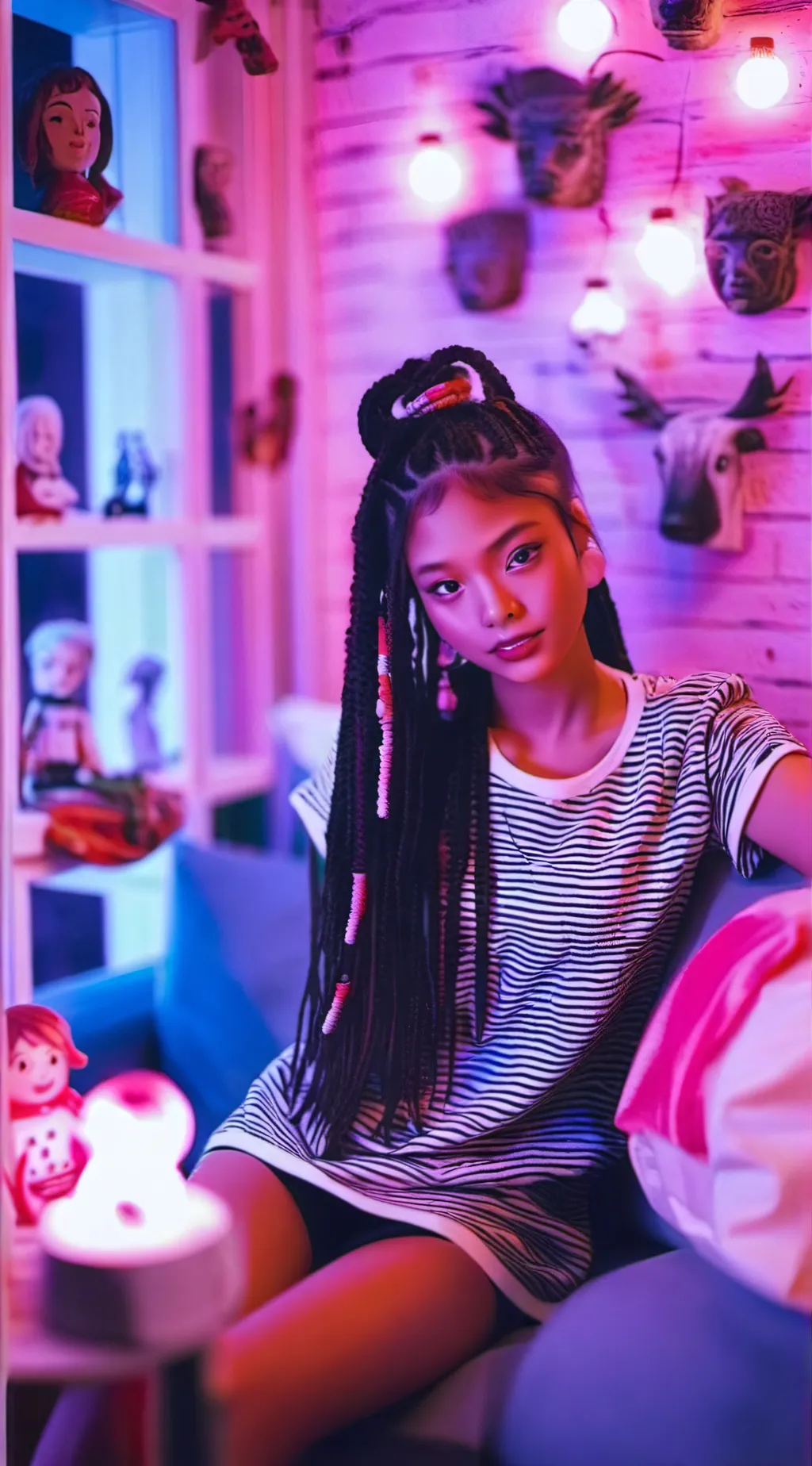 ai character: ThatgirlLayLay background