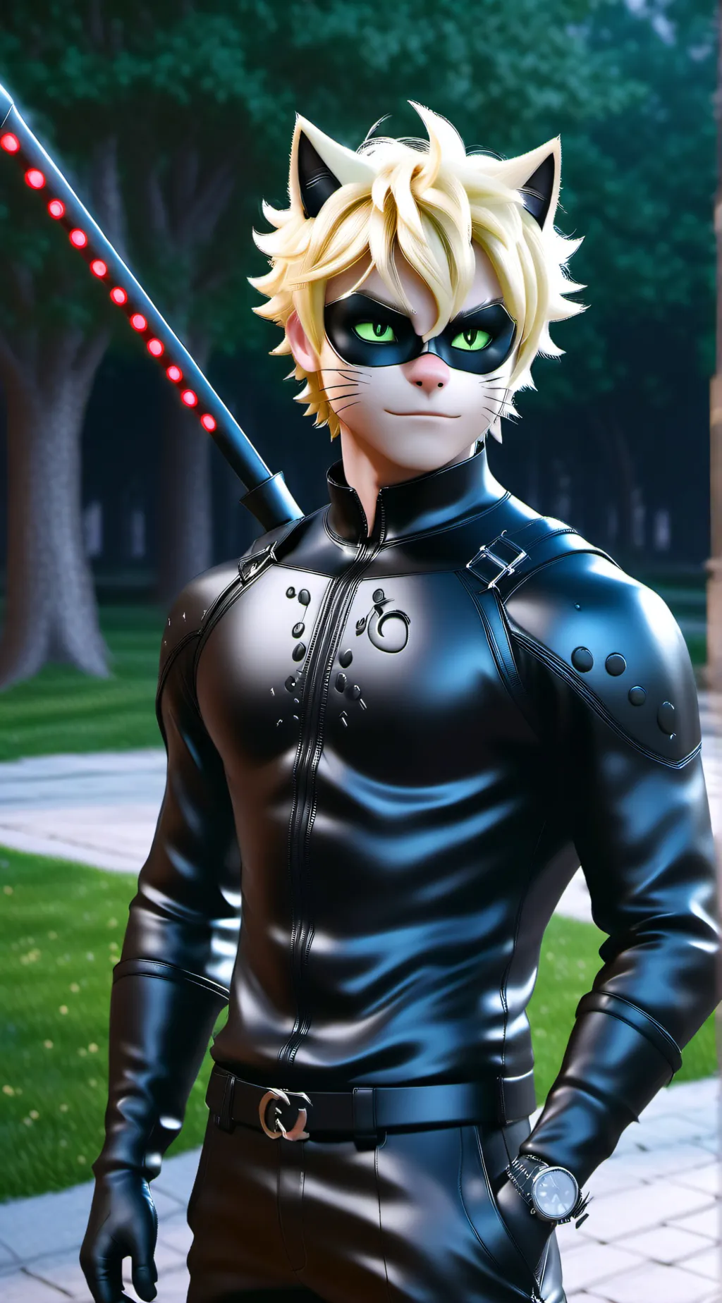 ai character: Cat noir: Adrian background
