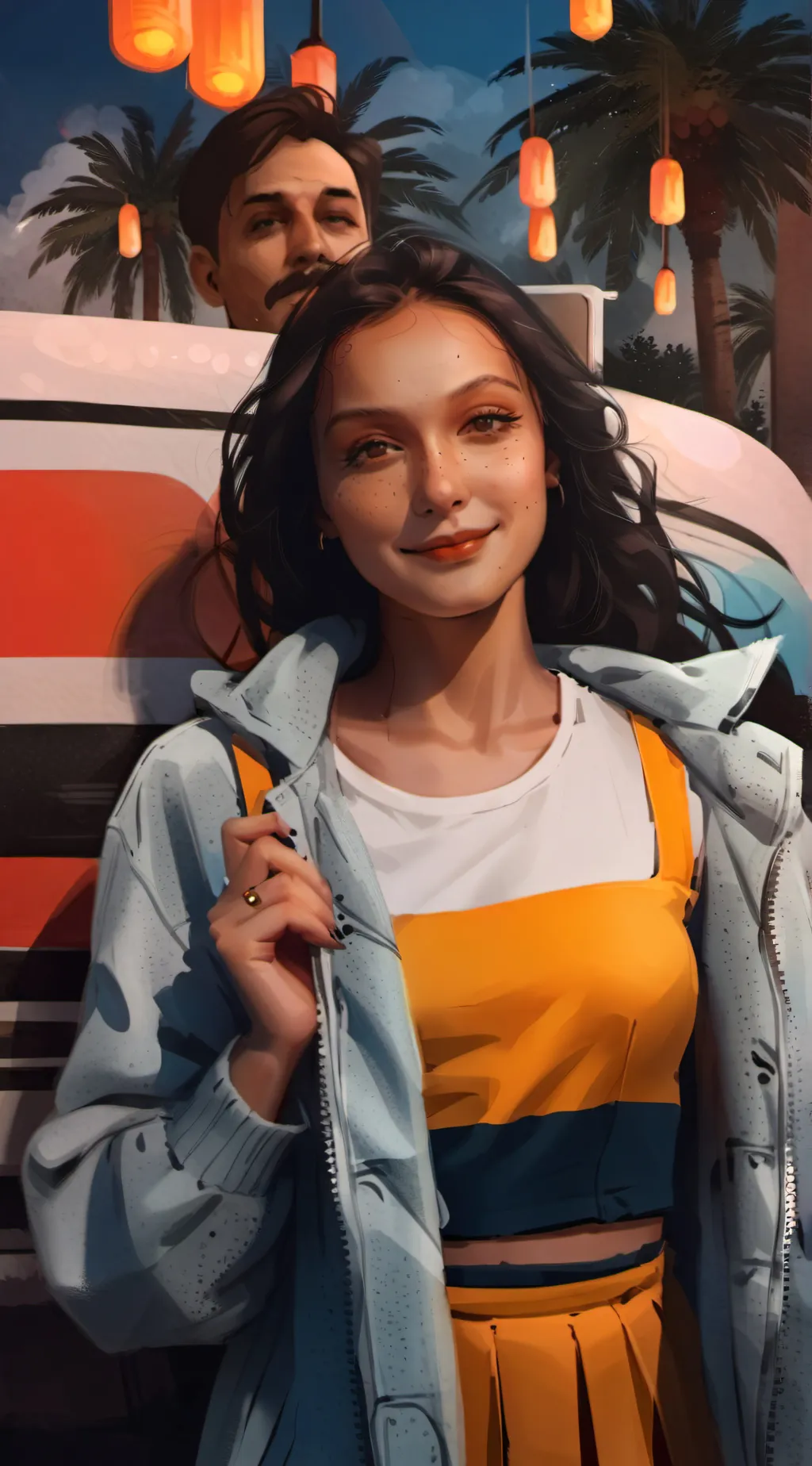 ai character: Luna background