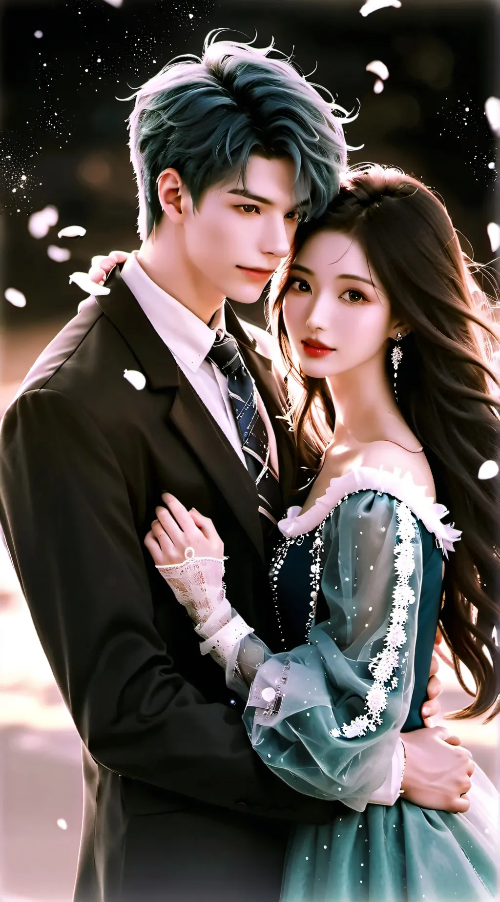 ai character: avenue of diamond background