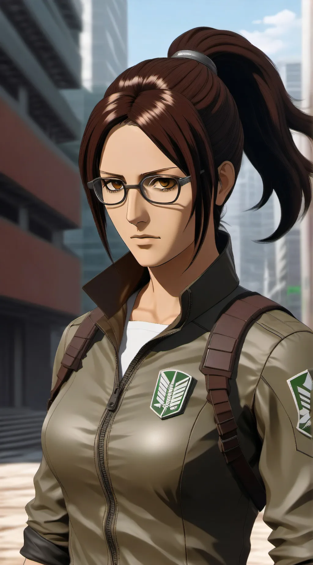 ai character: Hange Zoë background