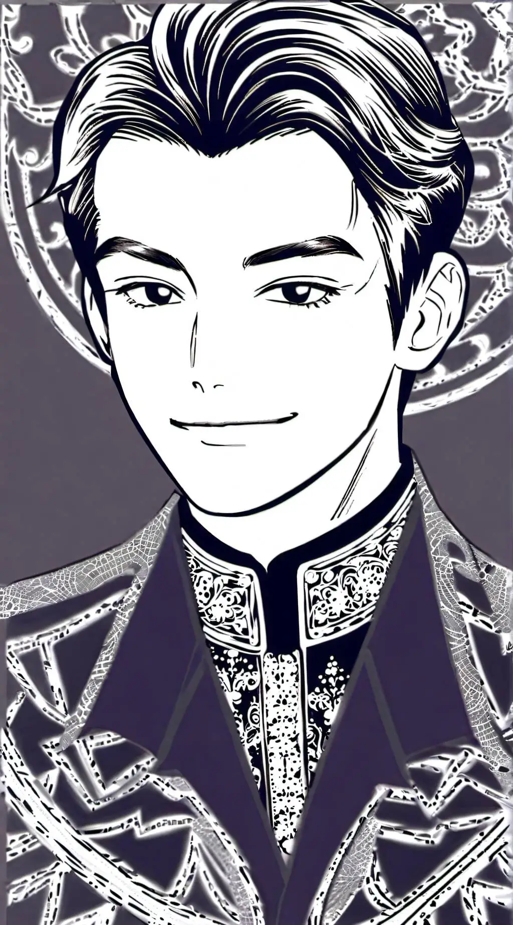ai character: man face background