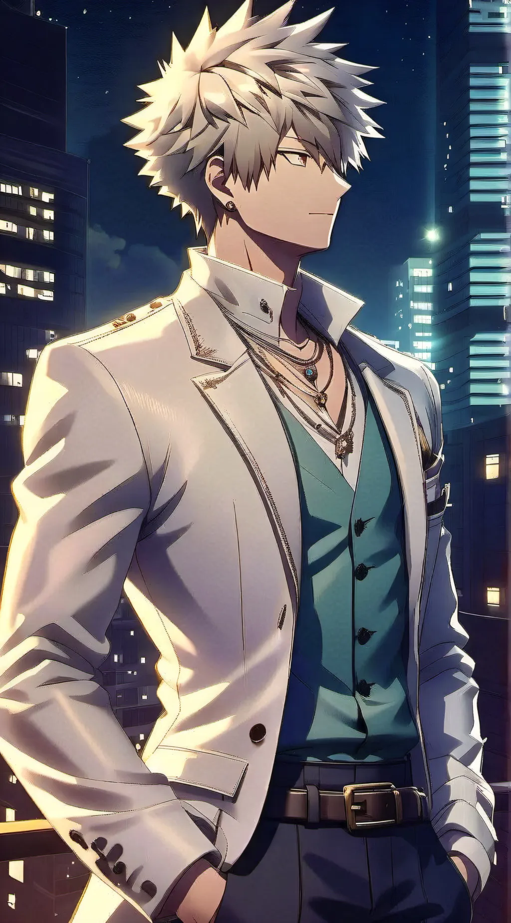 ai character: Katsuki Bakugo background