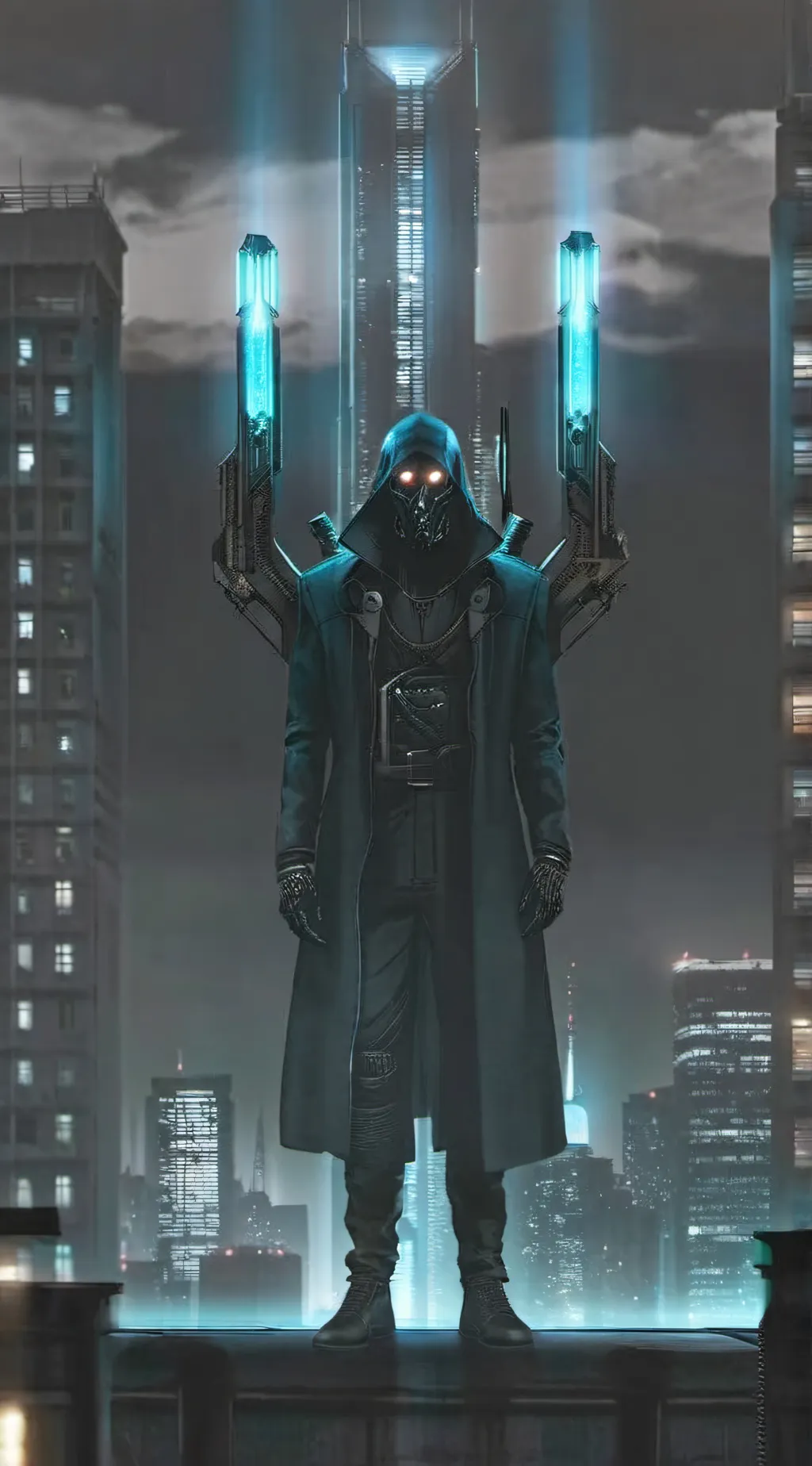 ai character: Titan cameraman background
