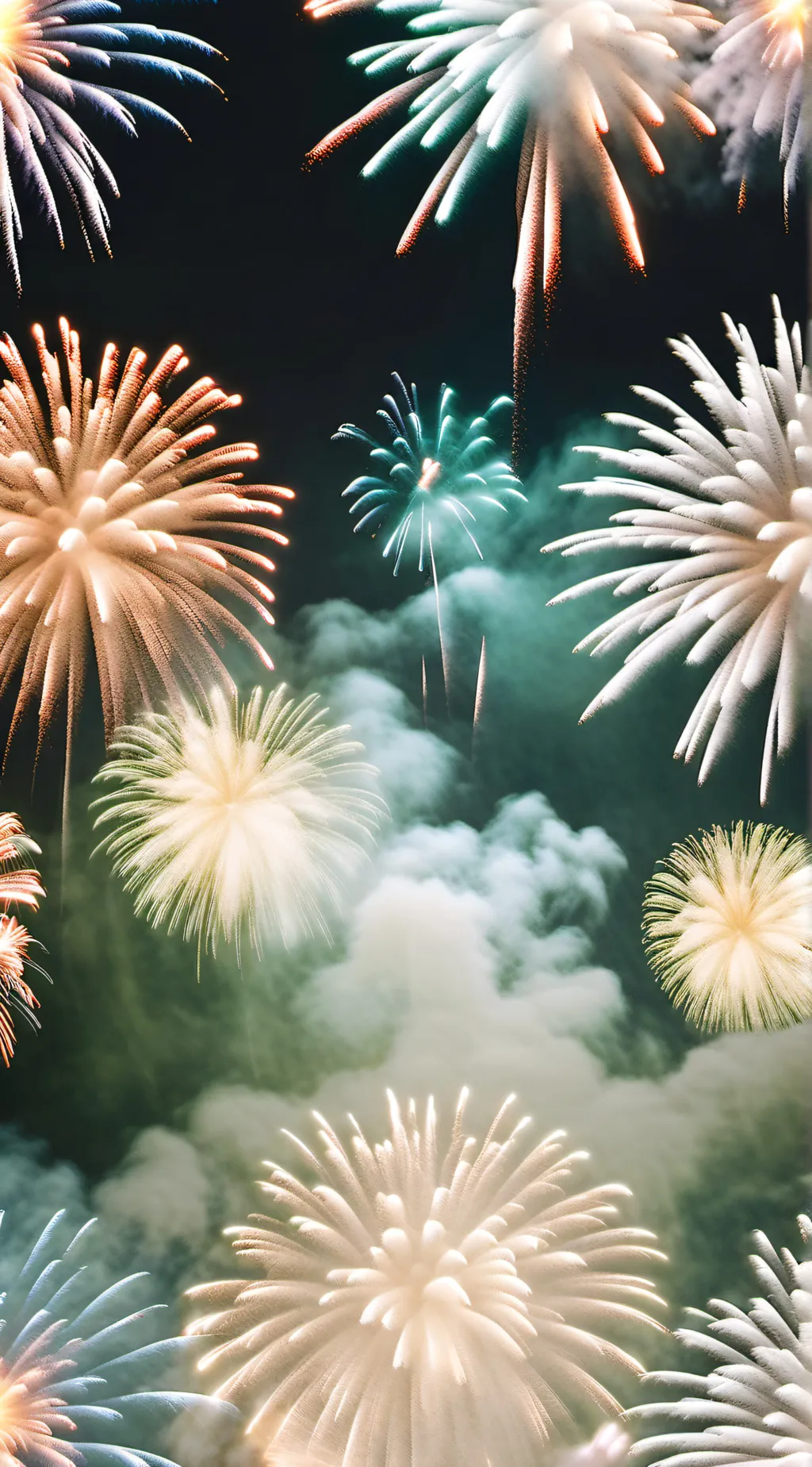 ai character: DS fireworks background
