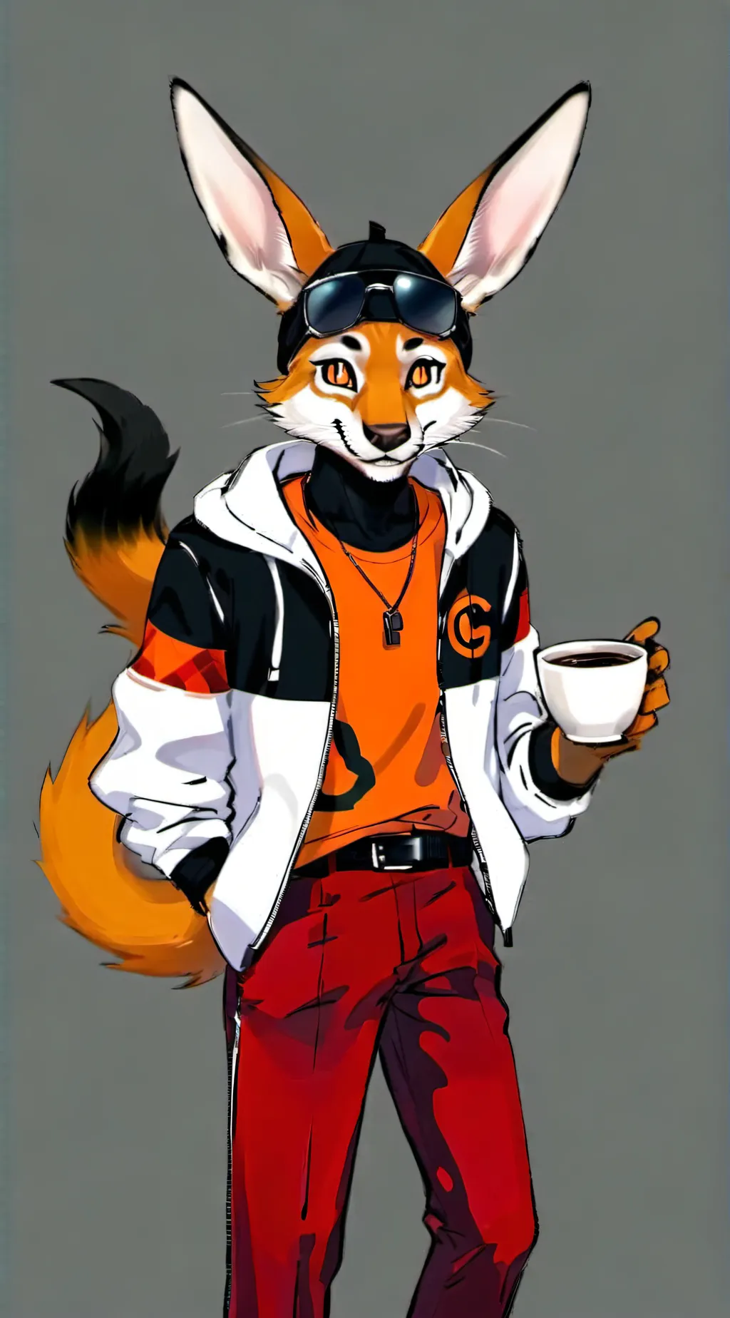 ai character: catfeine  background
