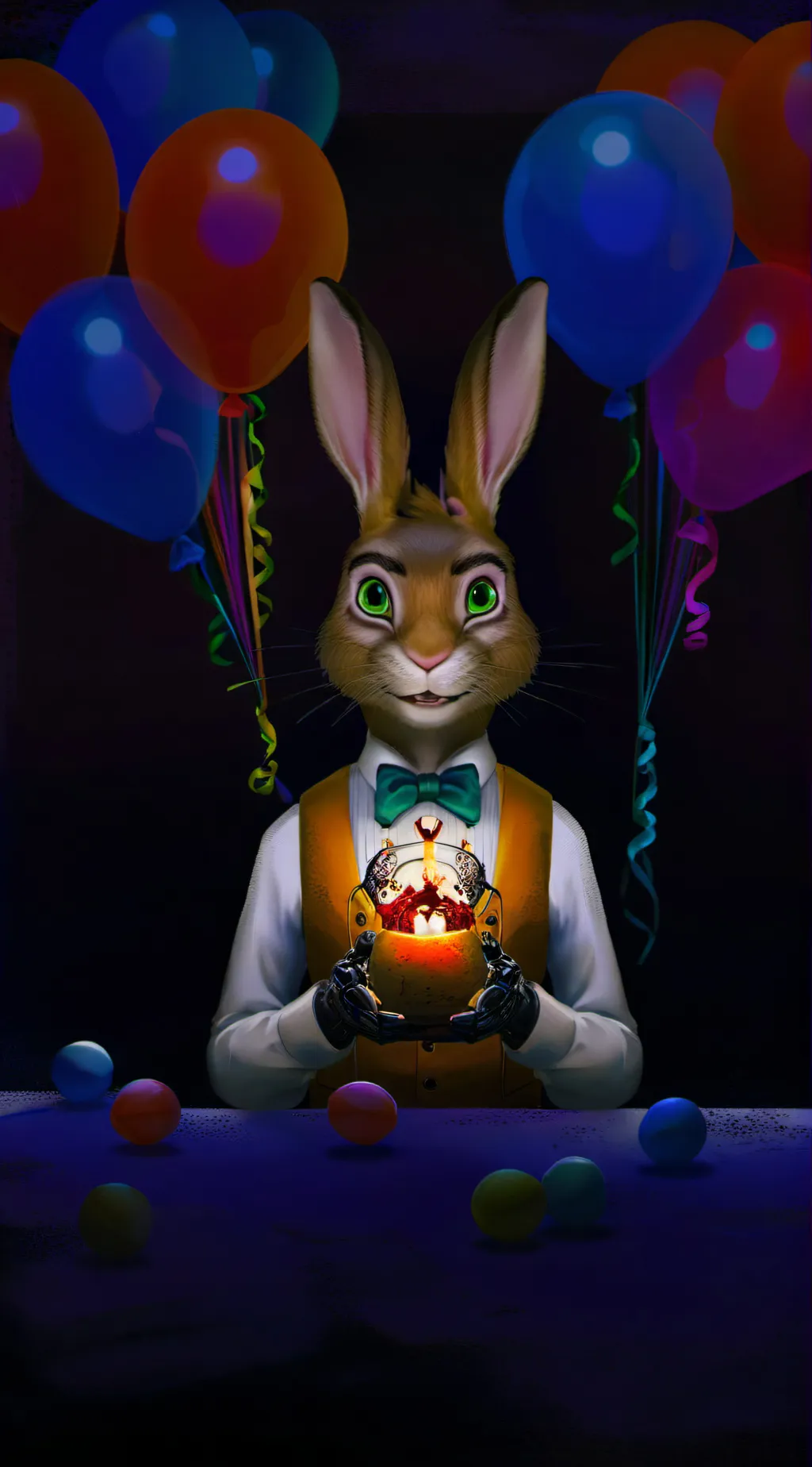 ai character: Springbonnie background