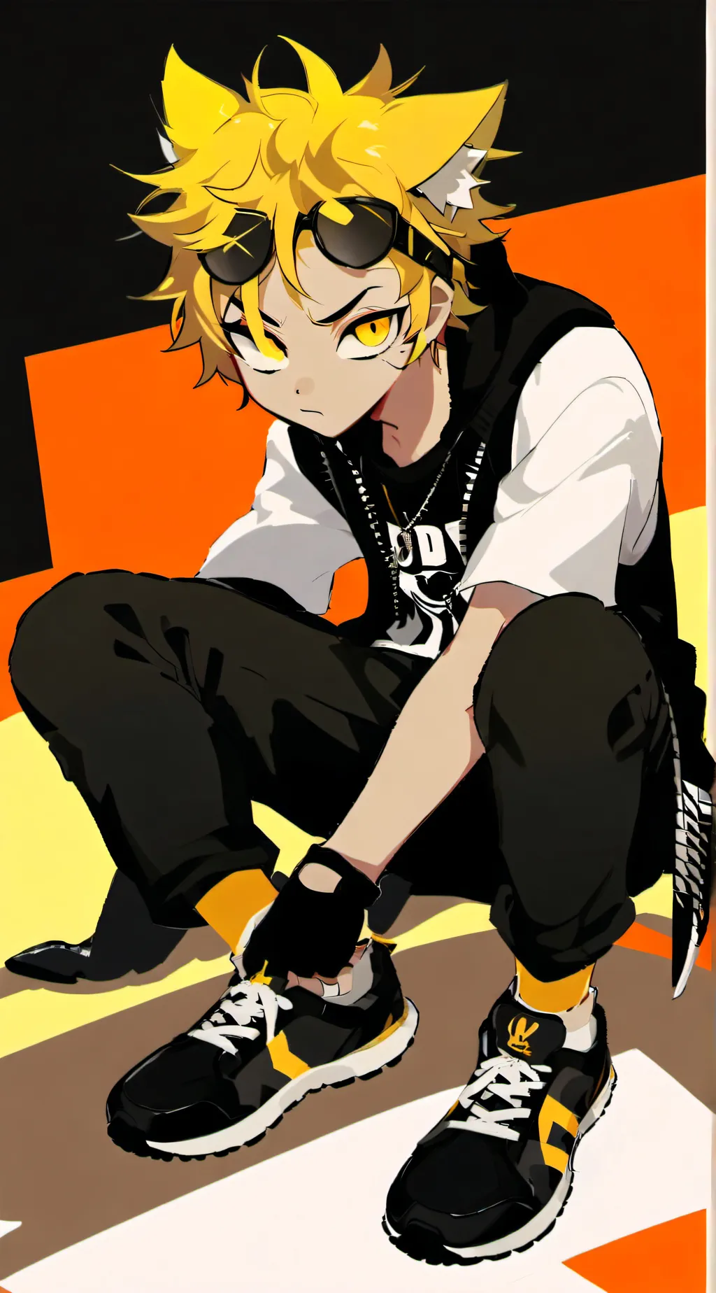 ai character: ★• ASHER •★ background