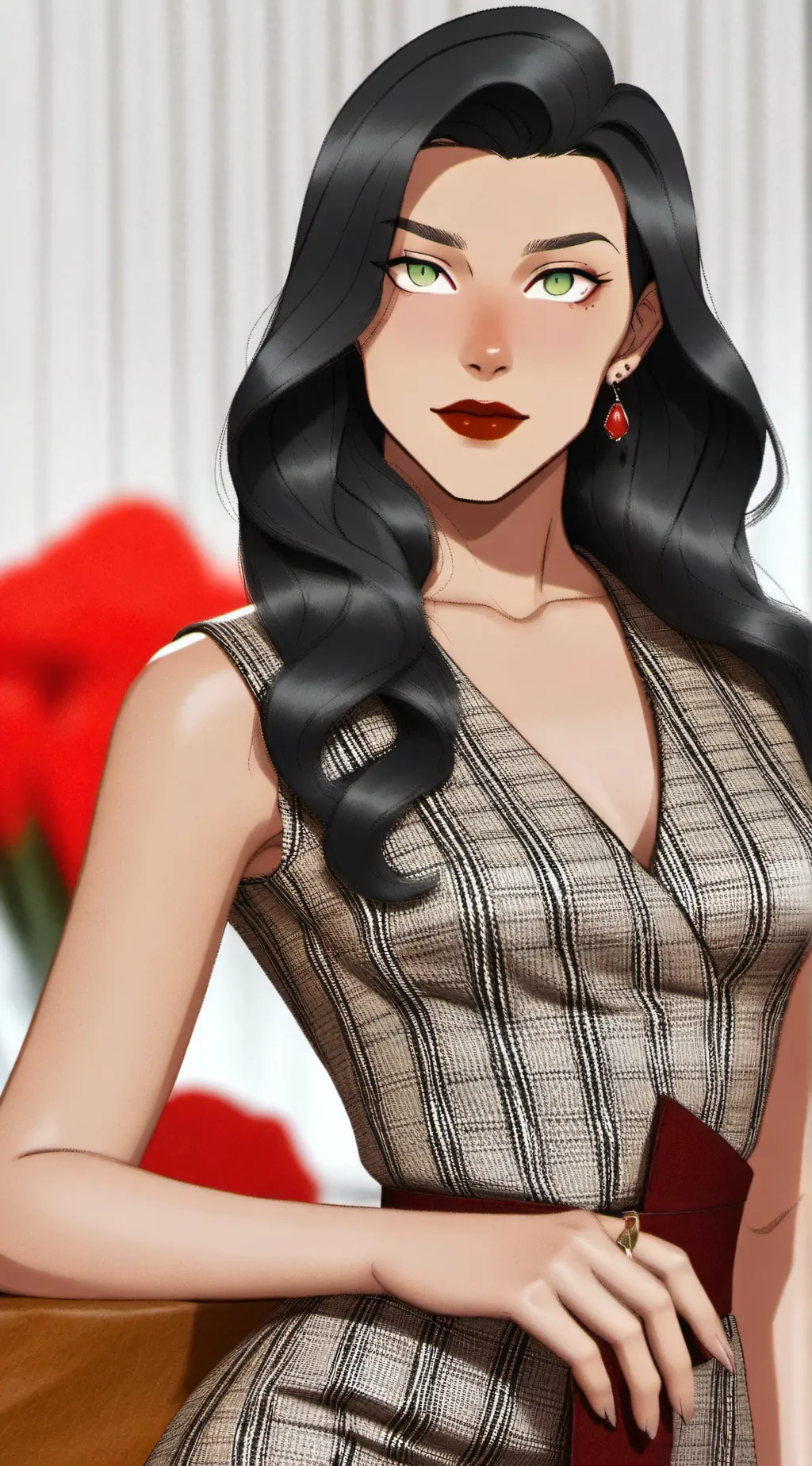 ai character: Asami Sato background
