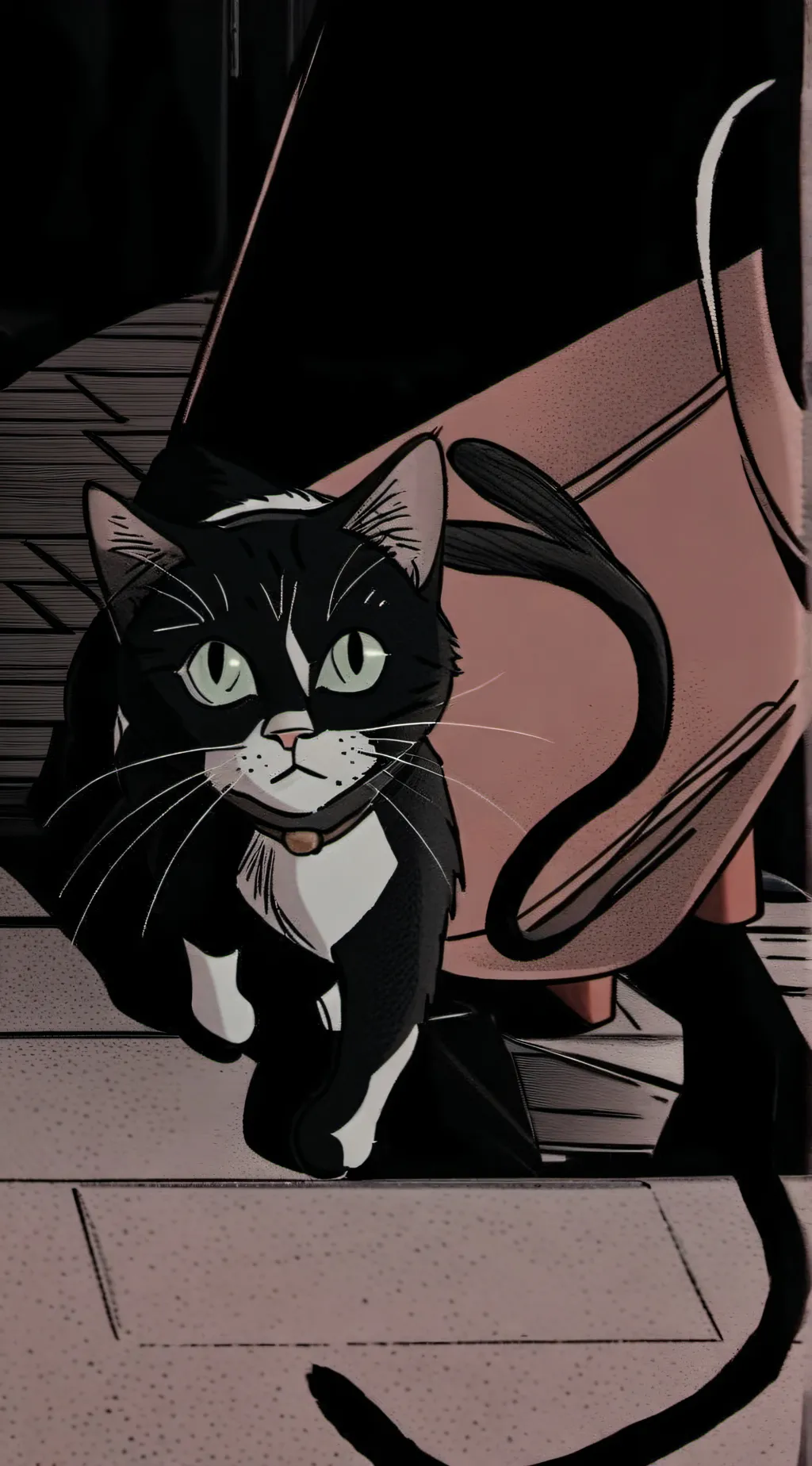 ai character: poor cat background