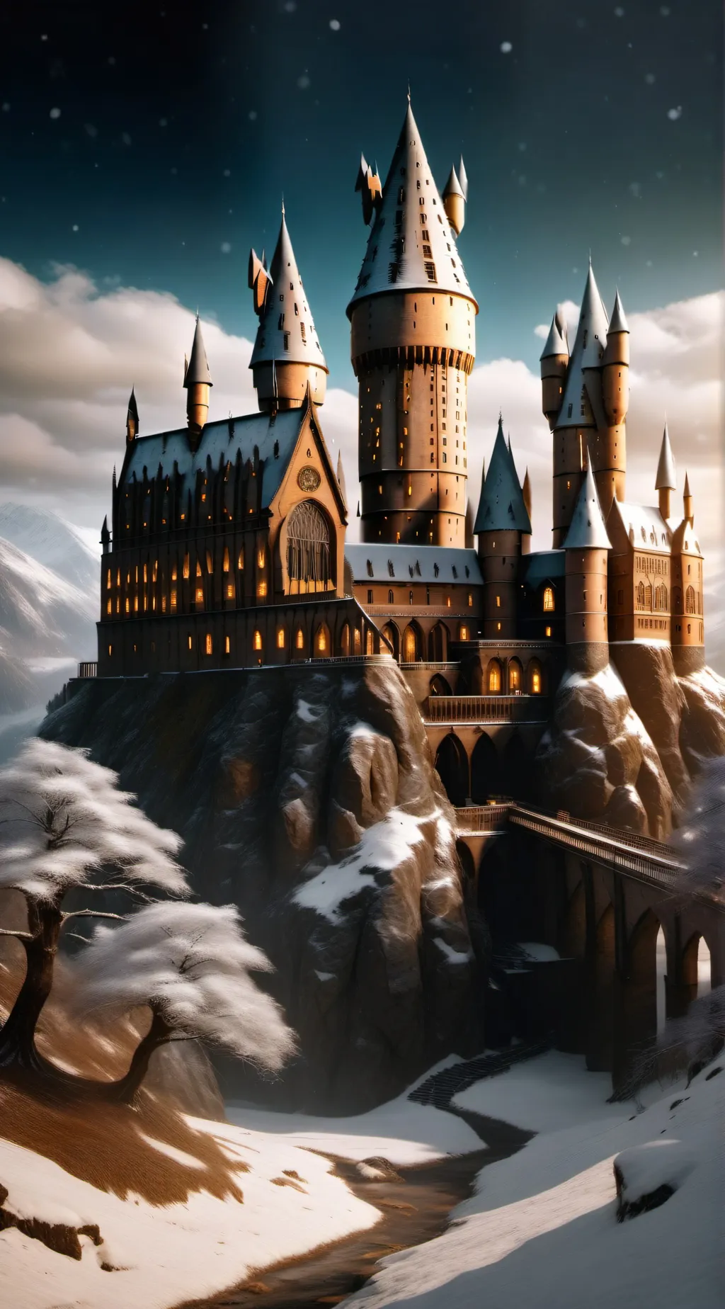 ai character: Hogwarts  background