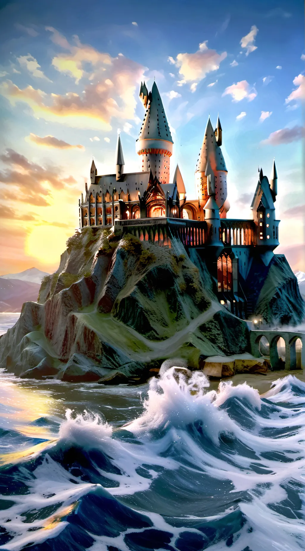 ai character: Hogwarts  background