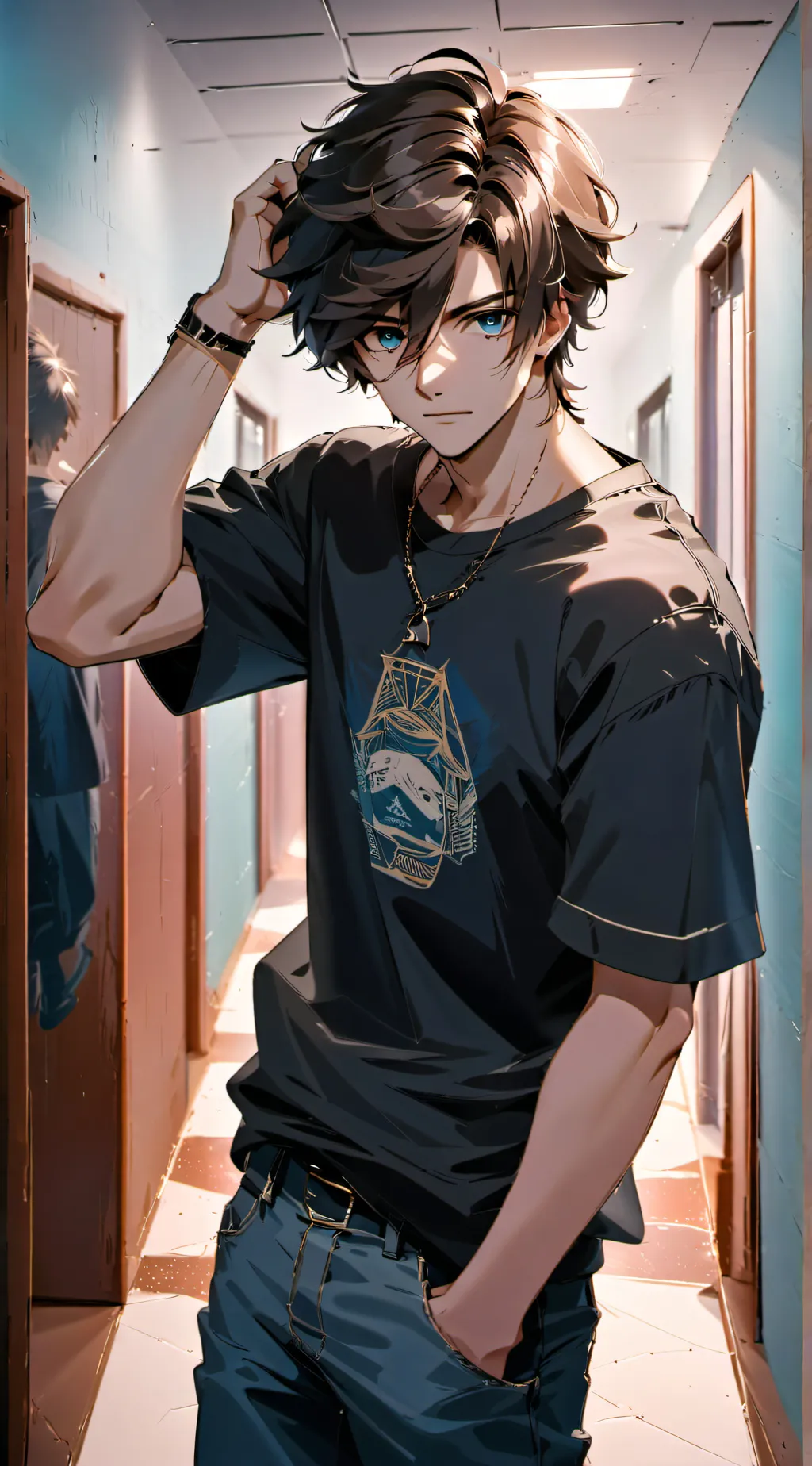 ai character: Dylan  background
