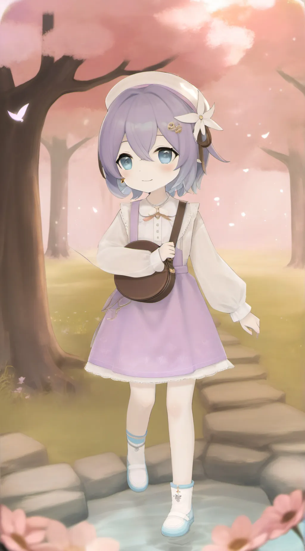 ai character: welcome home  background