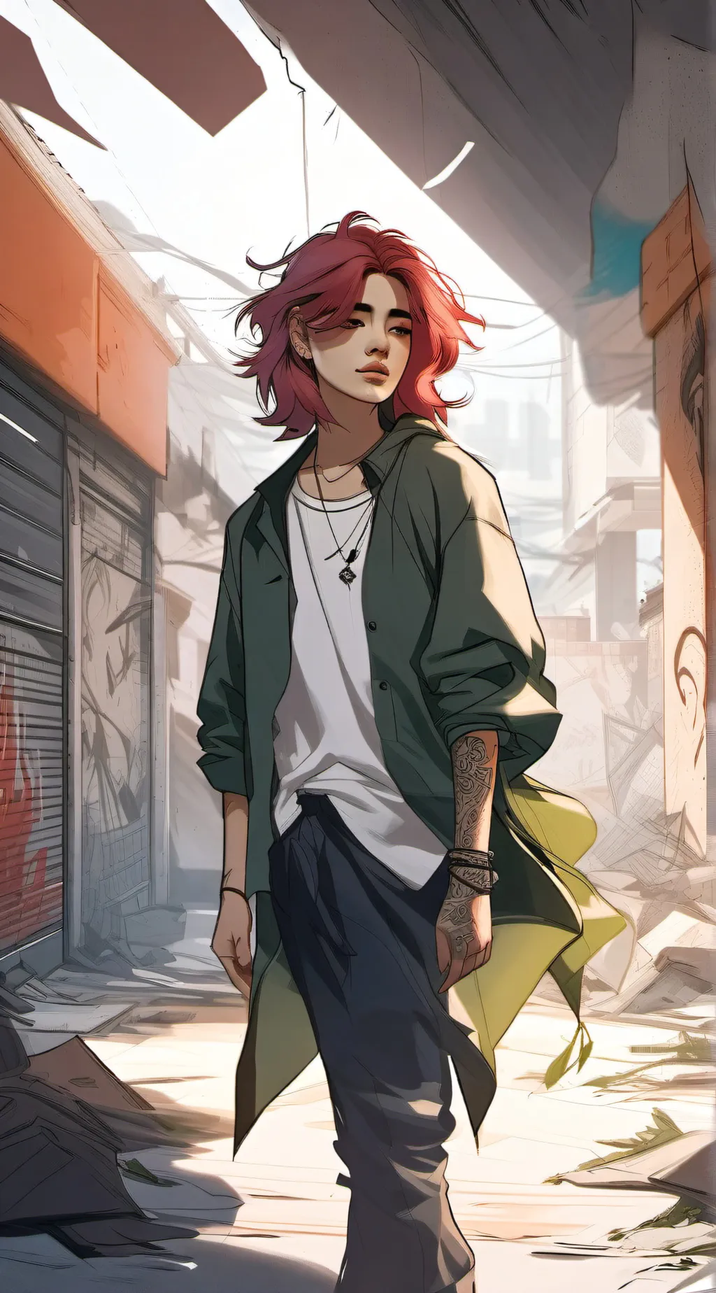 ai character: Marls background