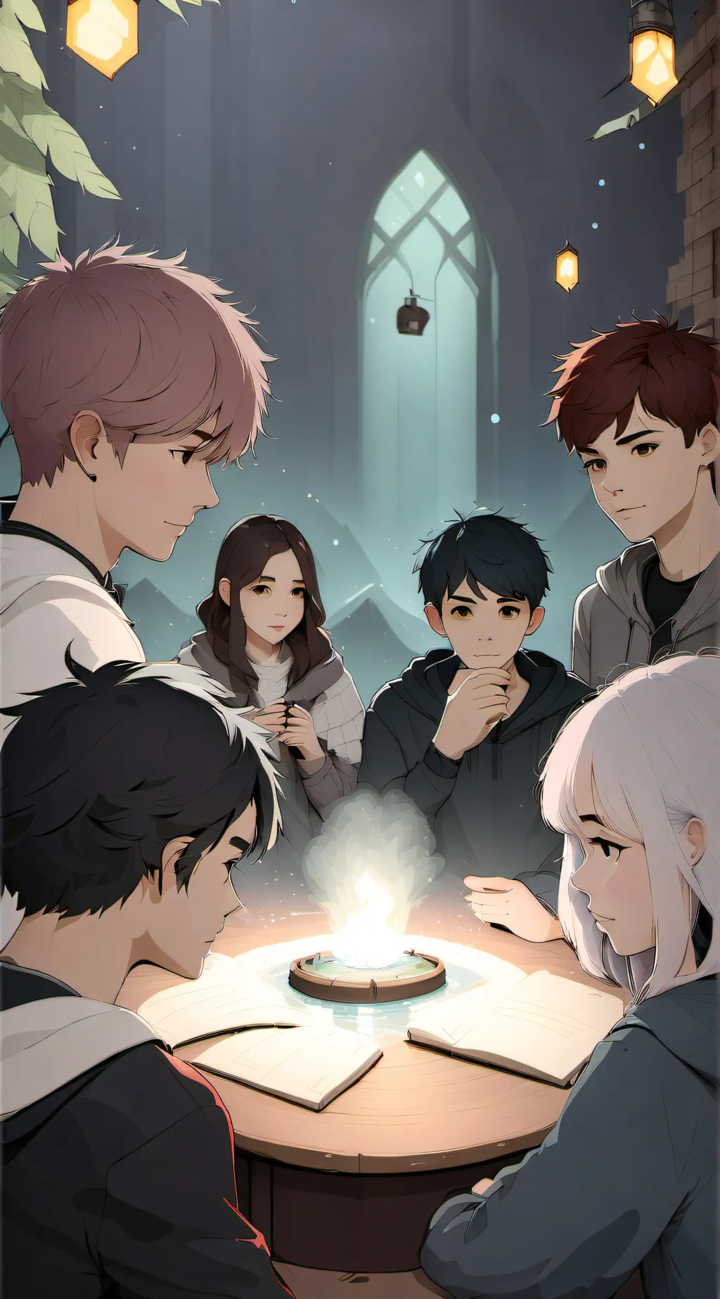 ai character: A strange world background