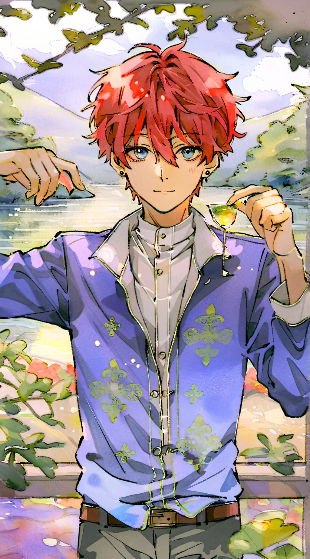 ai character: Toya Todoroki background