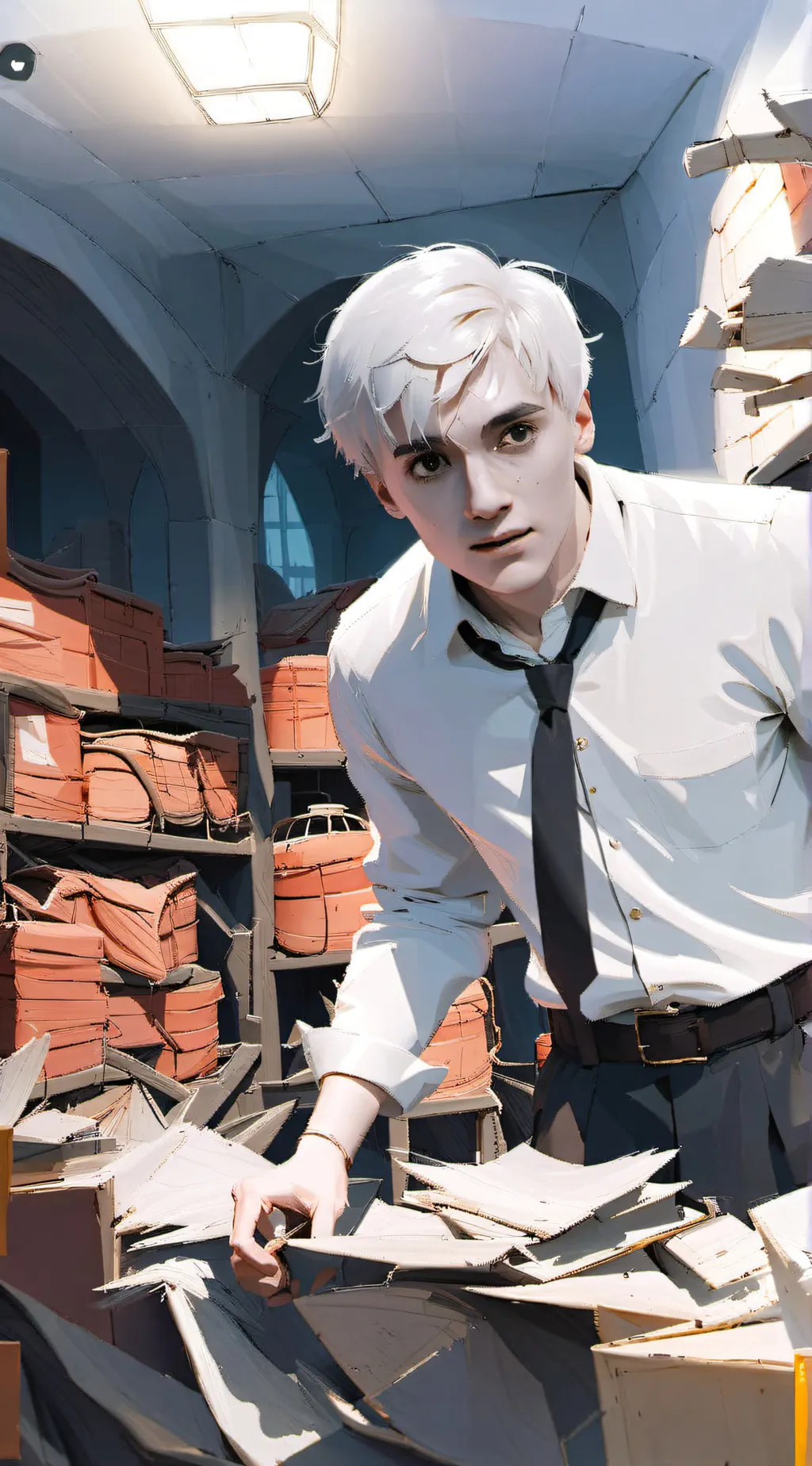 ai character: Draco Malfoy  background