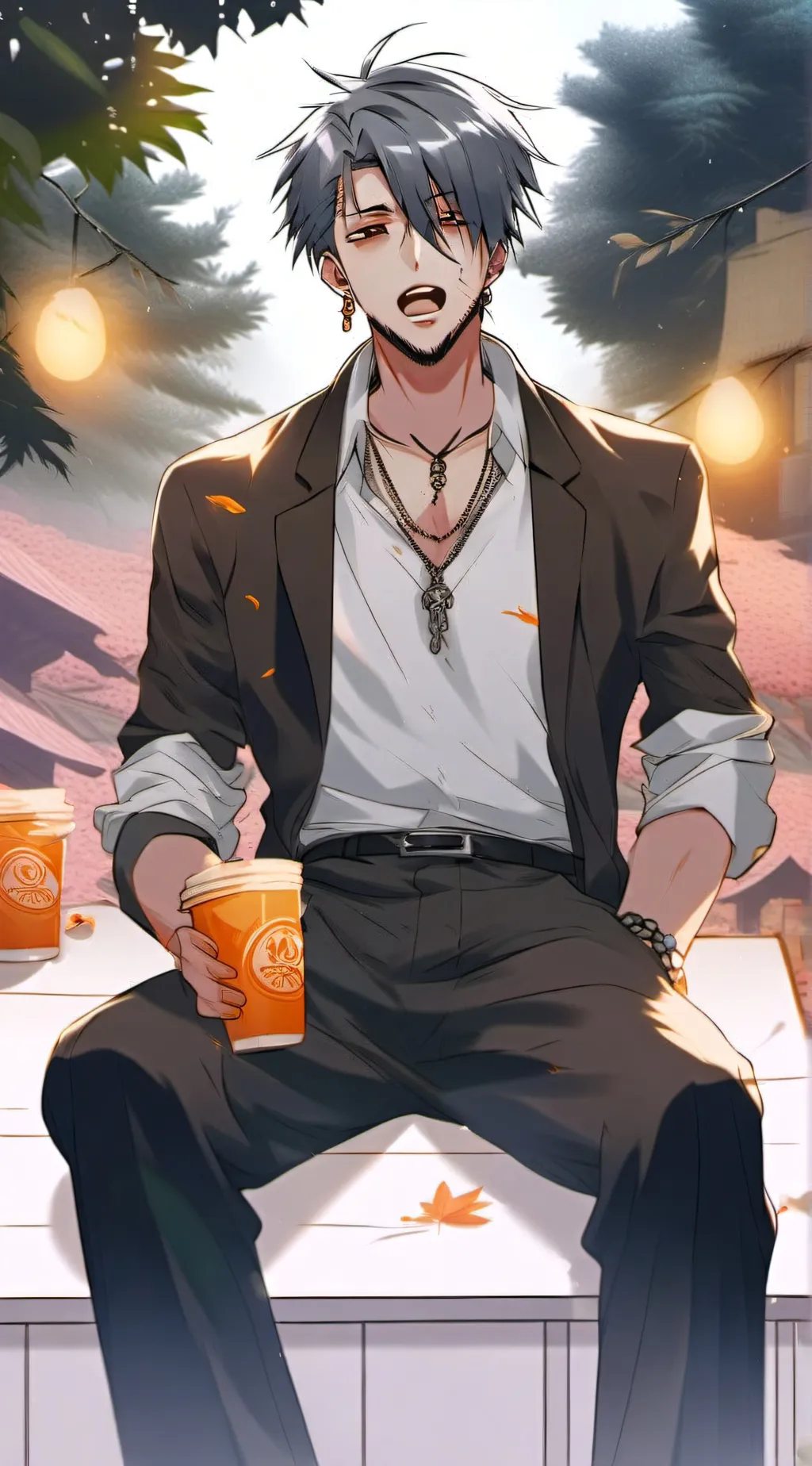 ai character: Leo background