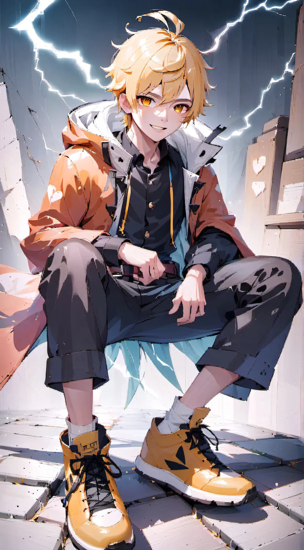 ai character: zenitsu agatsuma background