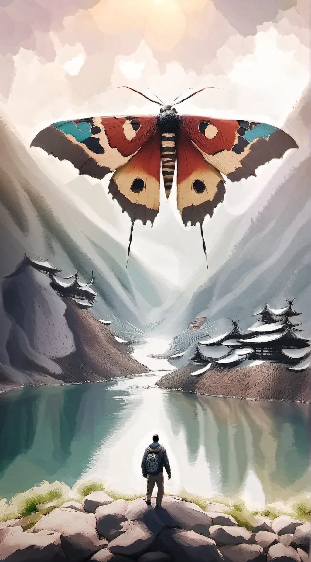 ai character: Mothra (again) background