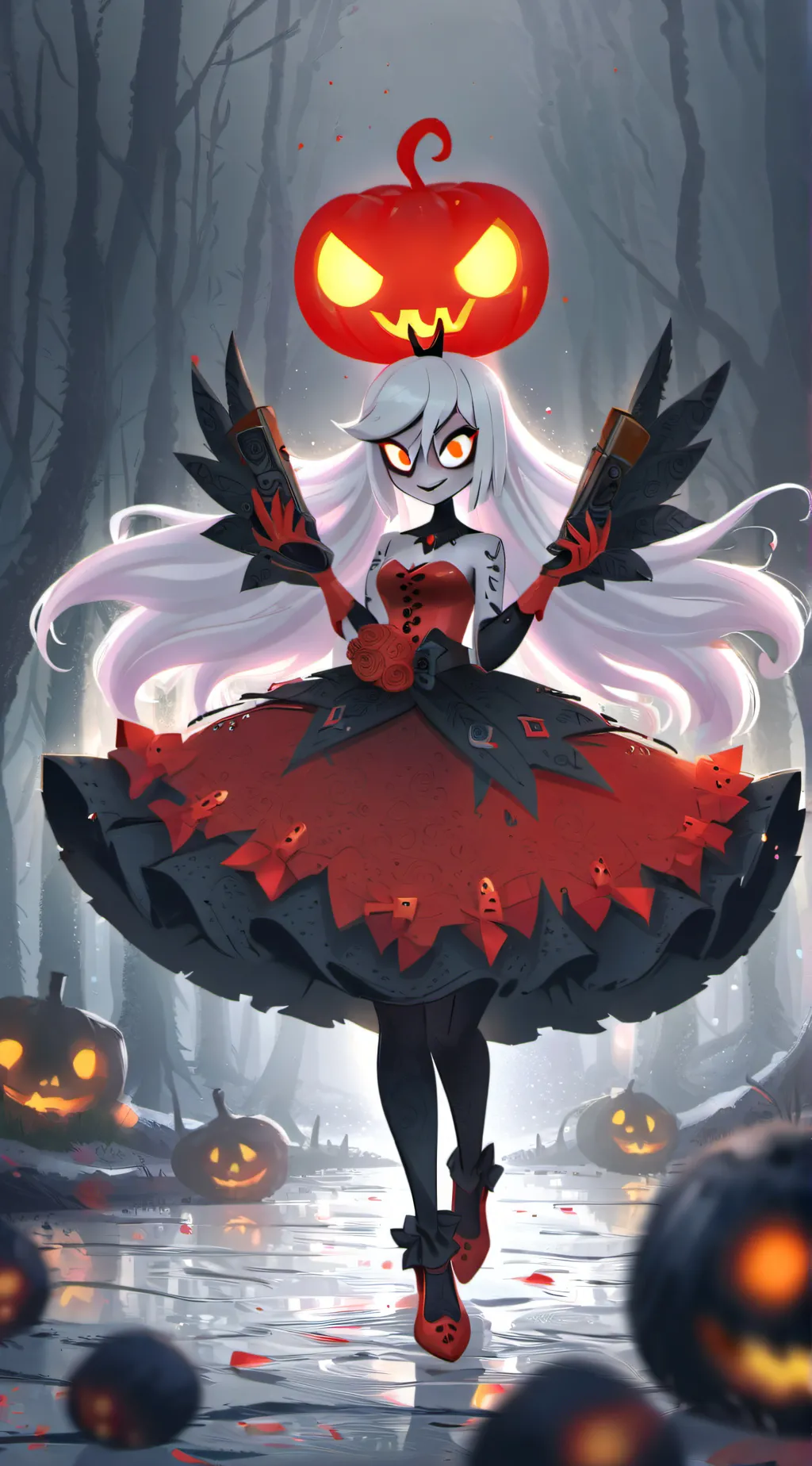 ai character: vaggie Charlie gf background