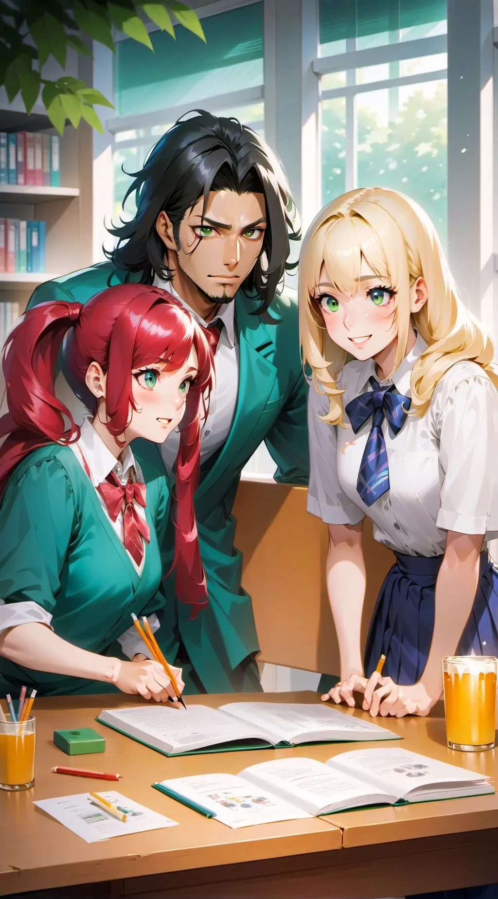 ai character: Early morning MHA background