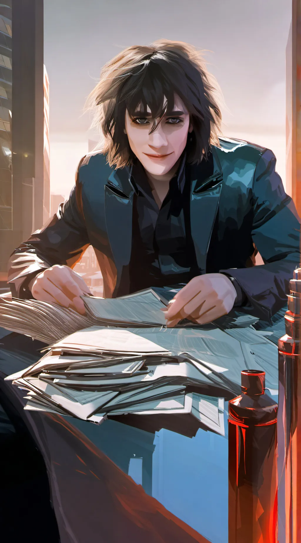 ai character: Johnny Gilbert background
