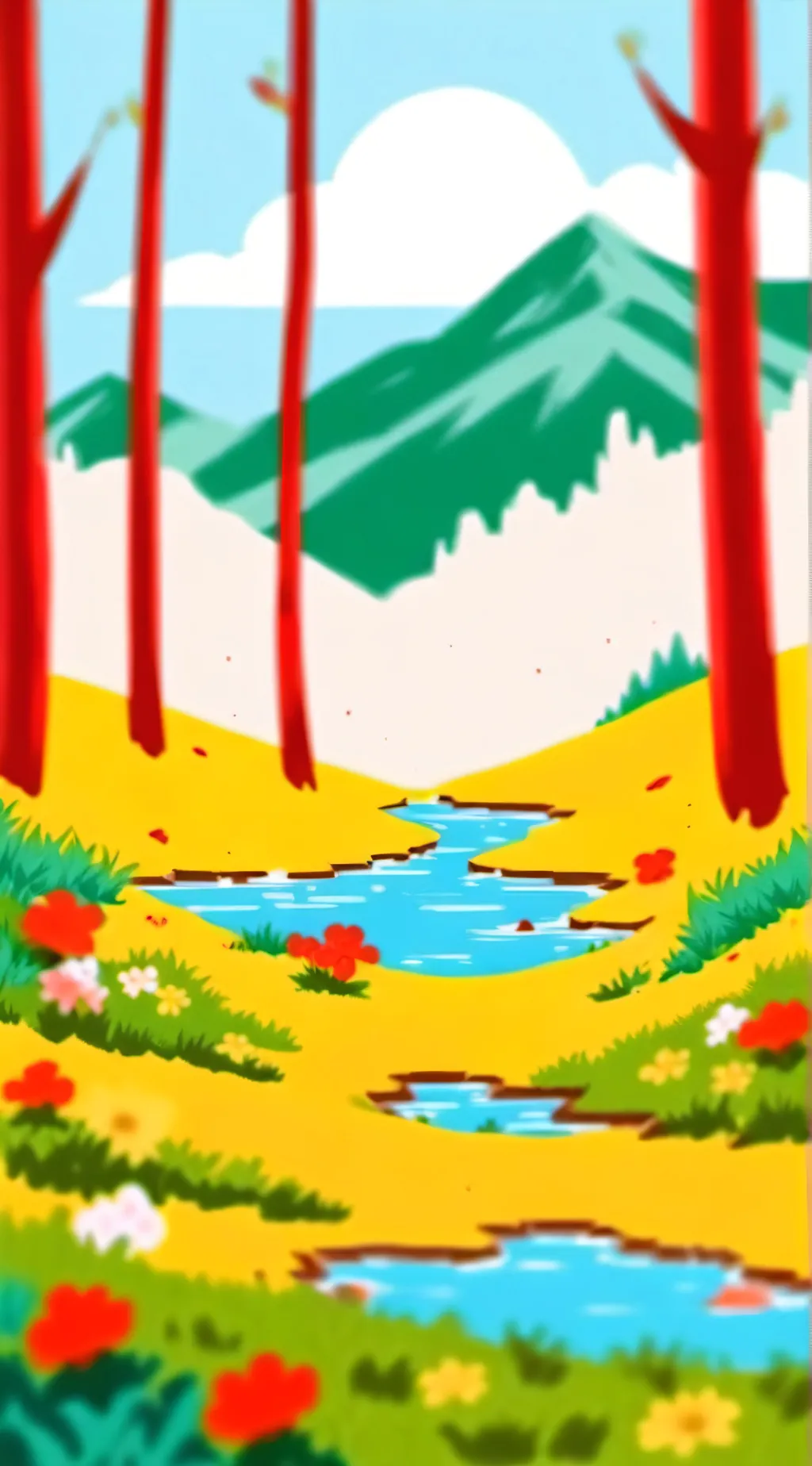 ai character: TOUCH GRASS background