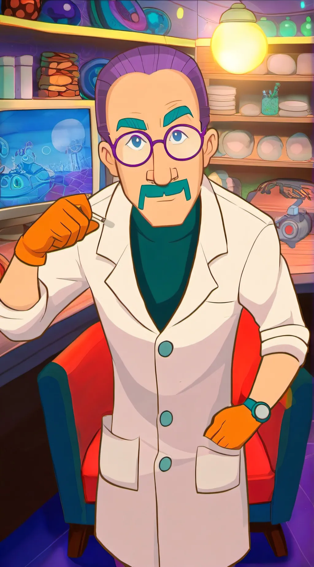 ai character: Dr.Kahl  background