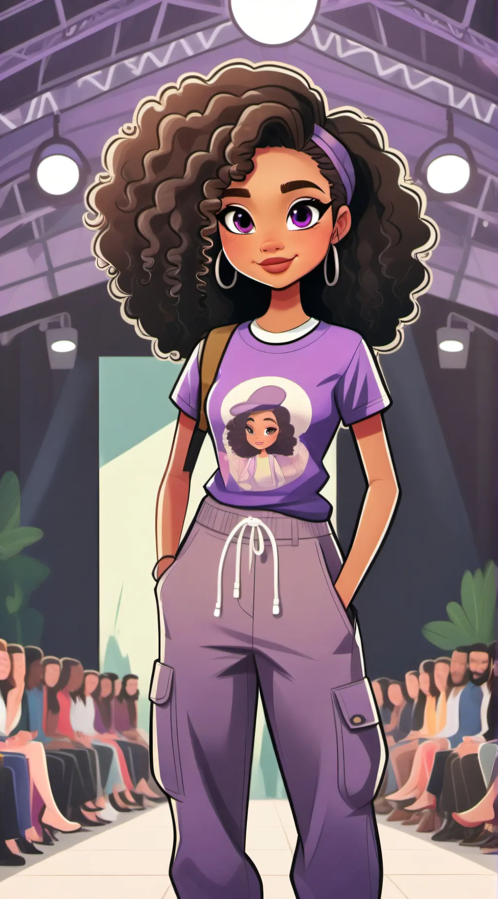 ai character: Kaitlyn's Catwalk background