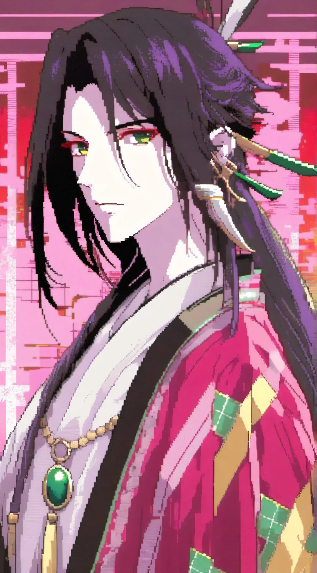 ai character: Giyyu, KNY background
