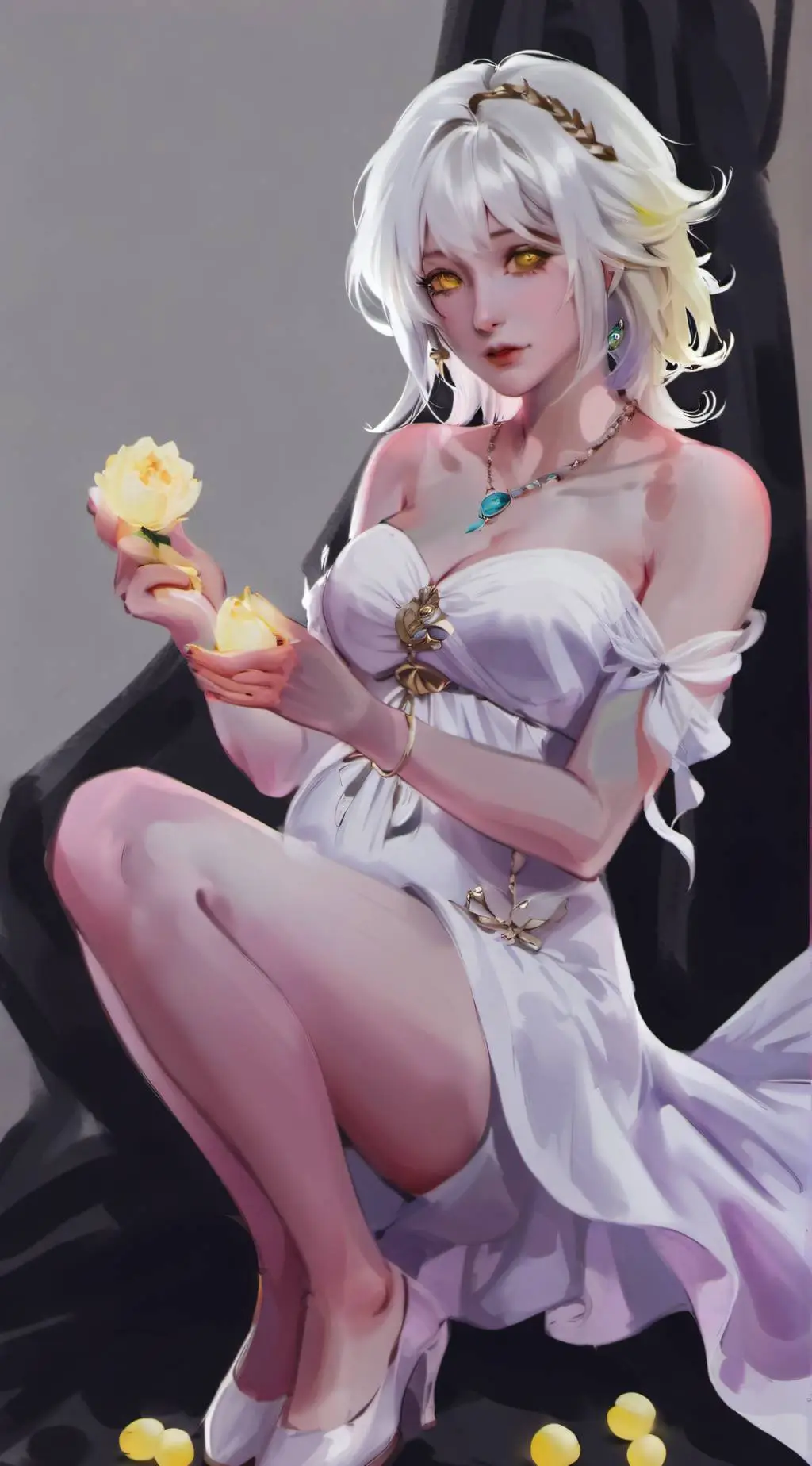 ai character: pregnant sunny 2 background