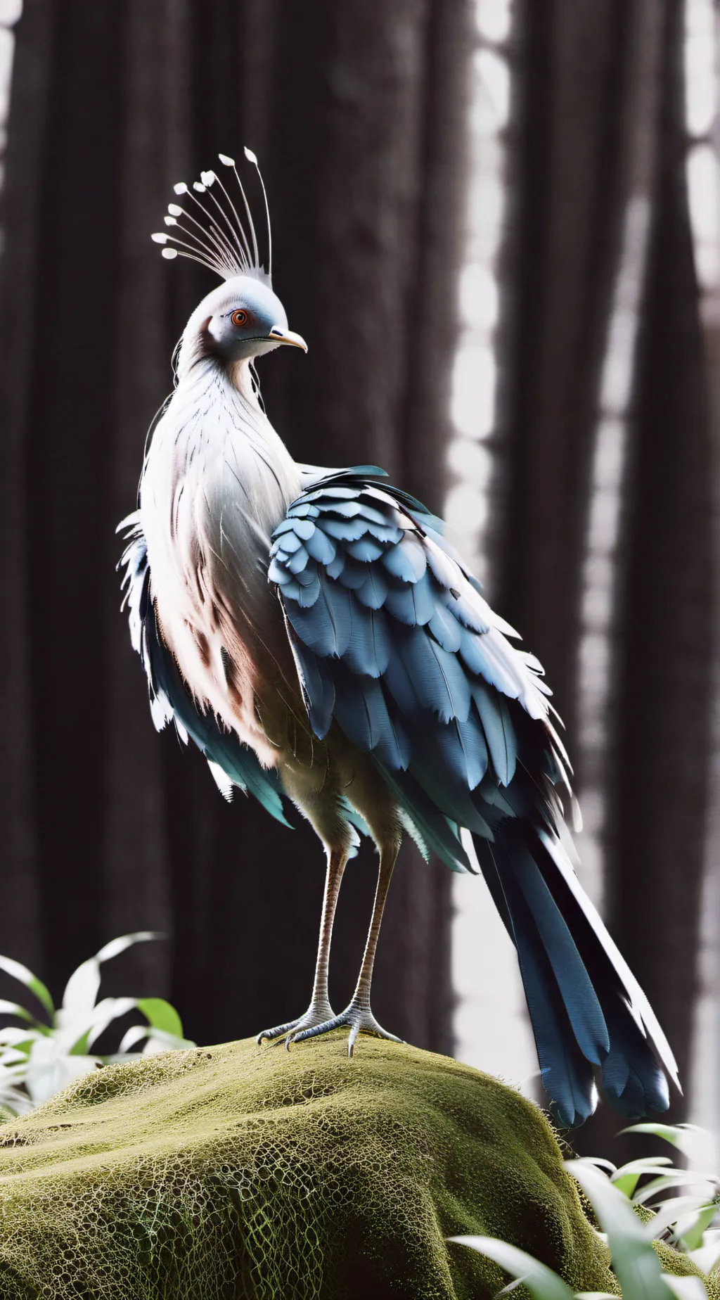 ai character: Lyrebird background
